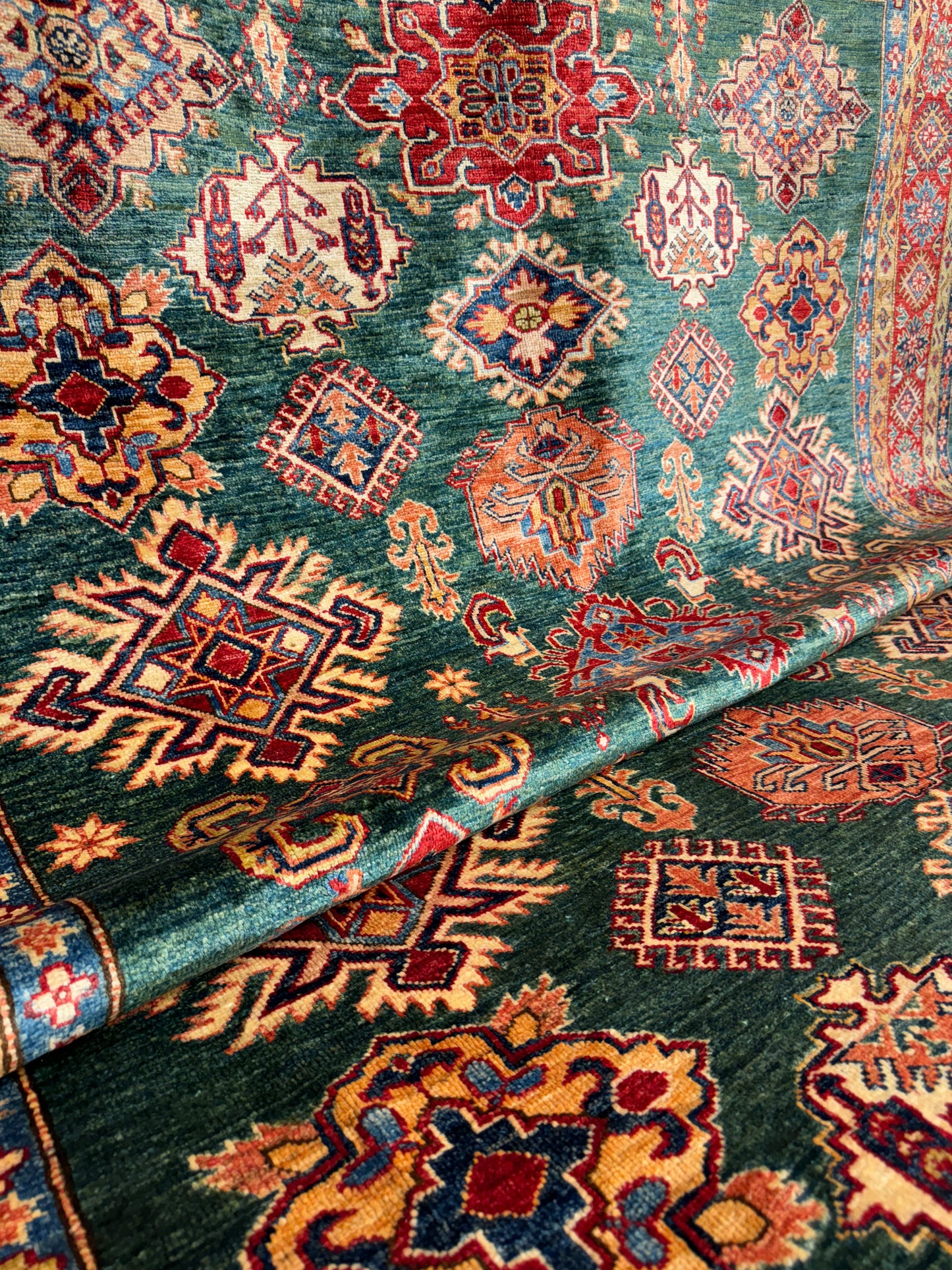 AFGHANISCHER ŞİRVAN TEPPICH (Handgefertigt)