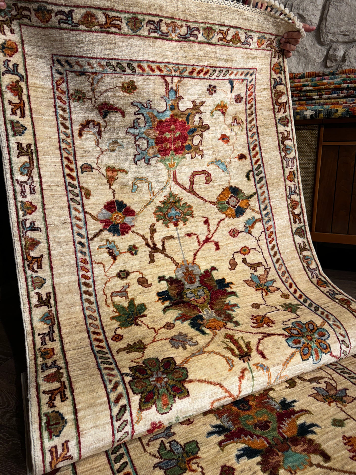 AFGHANISCHER SULTAN BEY TEPPICH LÄUFER (Handgefertigtes Einzelstück)