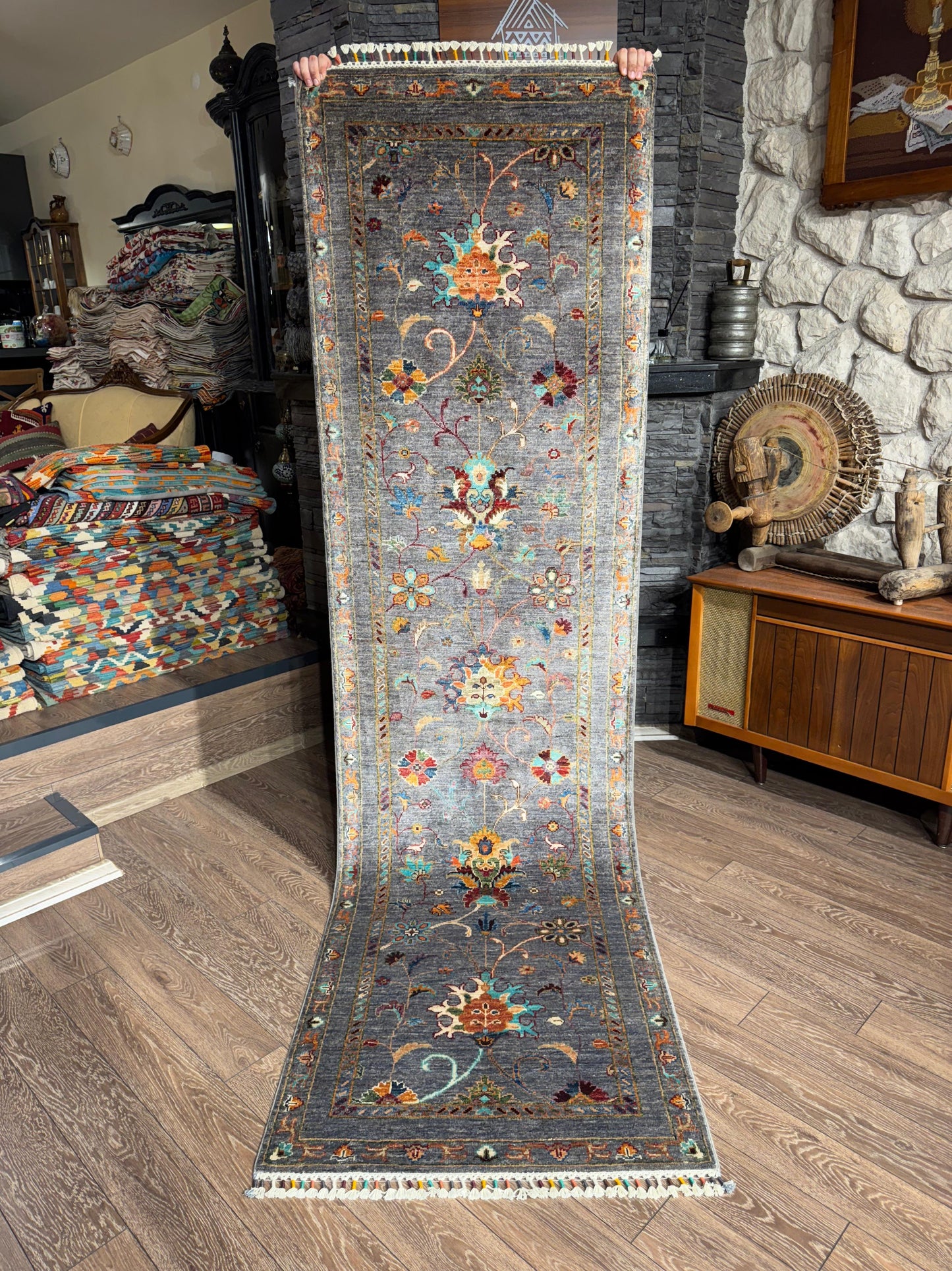 AFGHANISCHER MAKBULI Teppichläufer (Handgefertigtes Einzelstück)