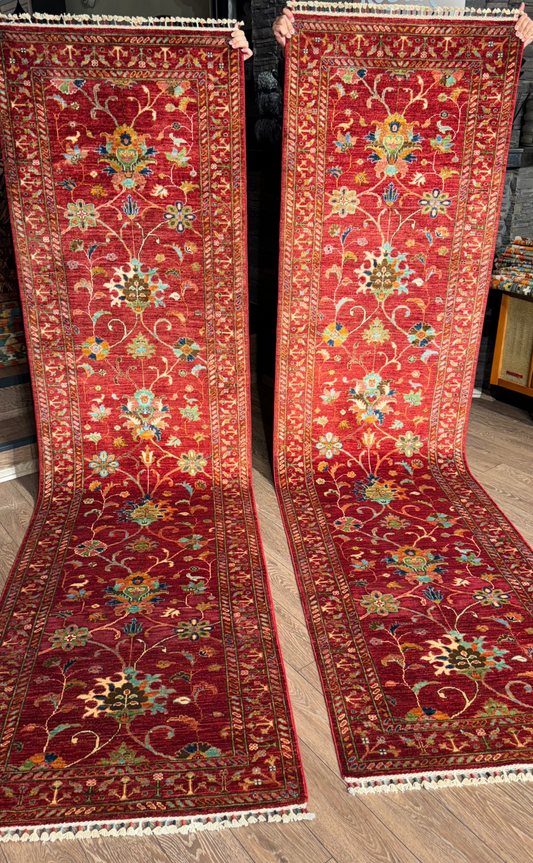 AFGHANISCHER SULTANI TEPPICHLÄUFER (Handgefertigt)