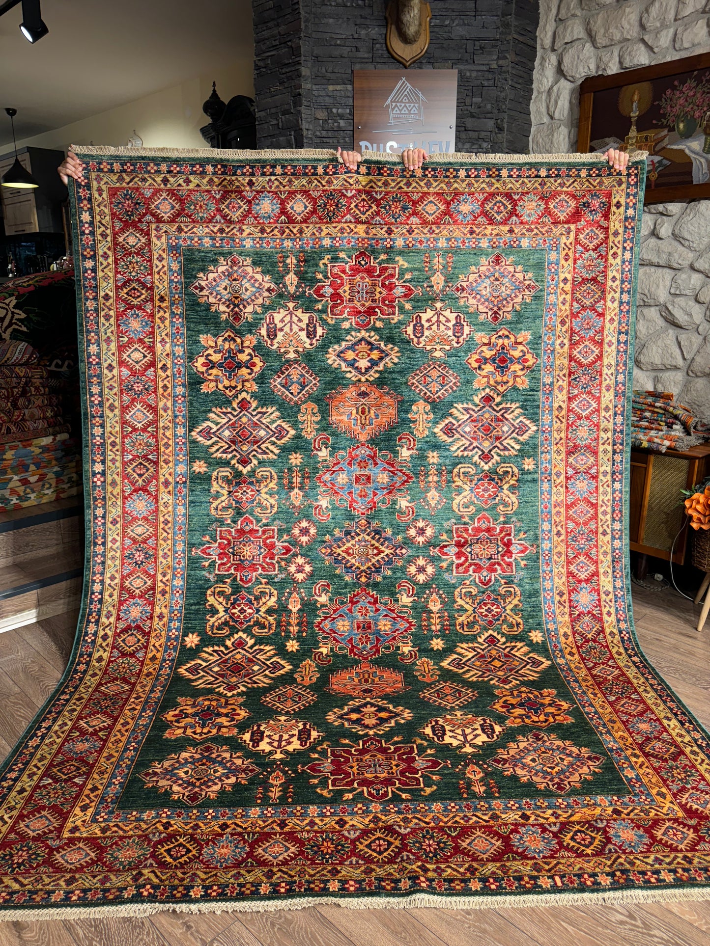 AFGHANISCHER ŞİRVAN TEPPICH (Handgefertigt)