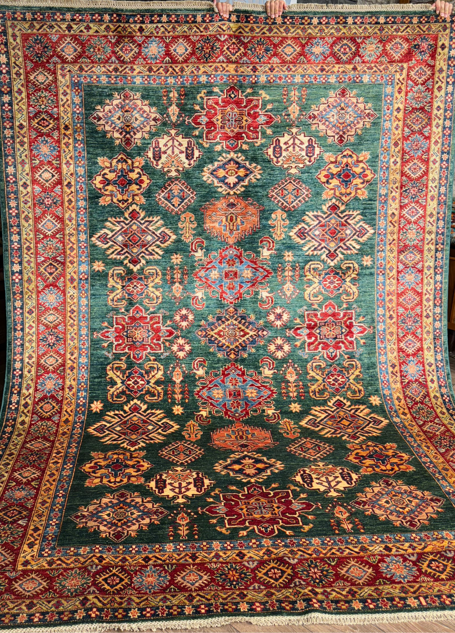 AFGHANISCHER ŞİRVAN TEPPICH (Handgefertigt)