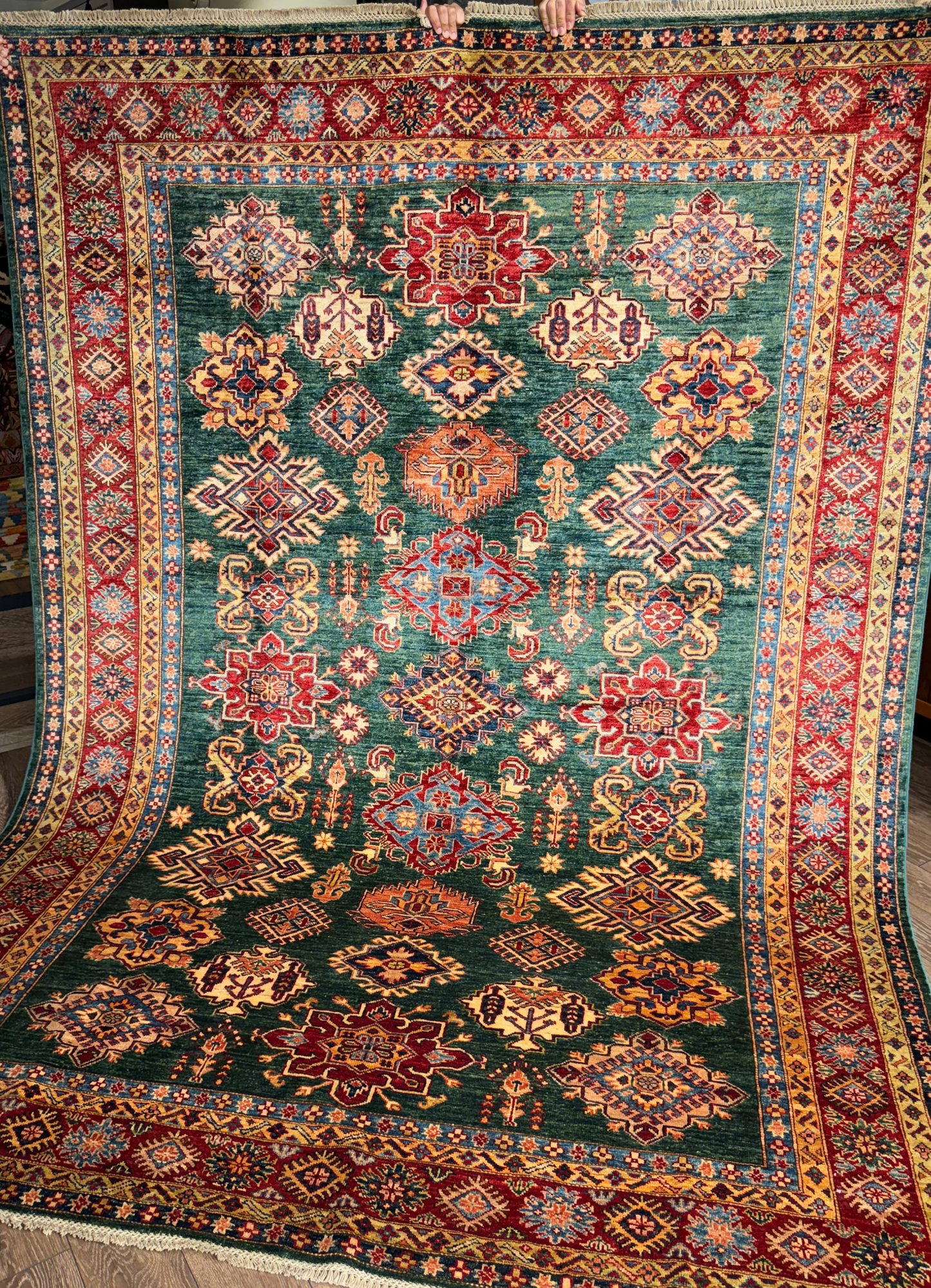 AFGHANISCHER ŞİRVAN TEPPICH (Handgefertigt)