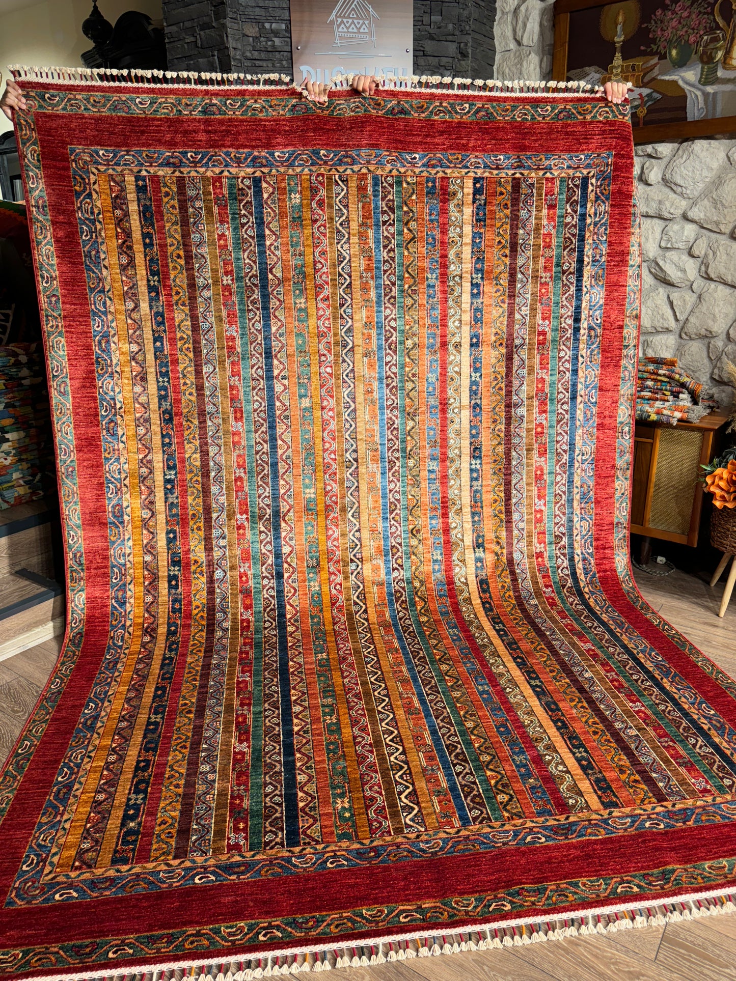 AFGHANISCHER ŞAL TEPPICH (Handgefertigt)