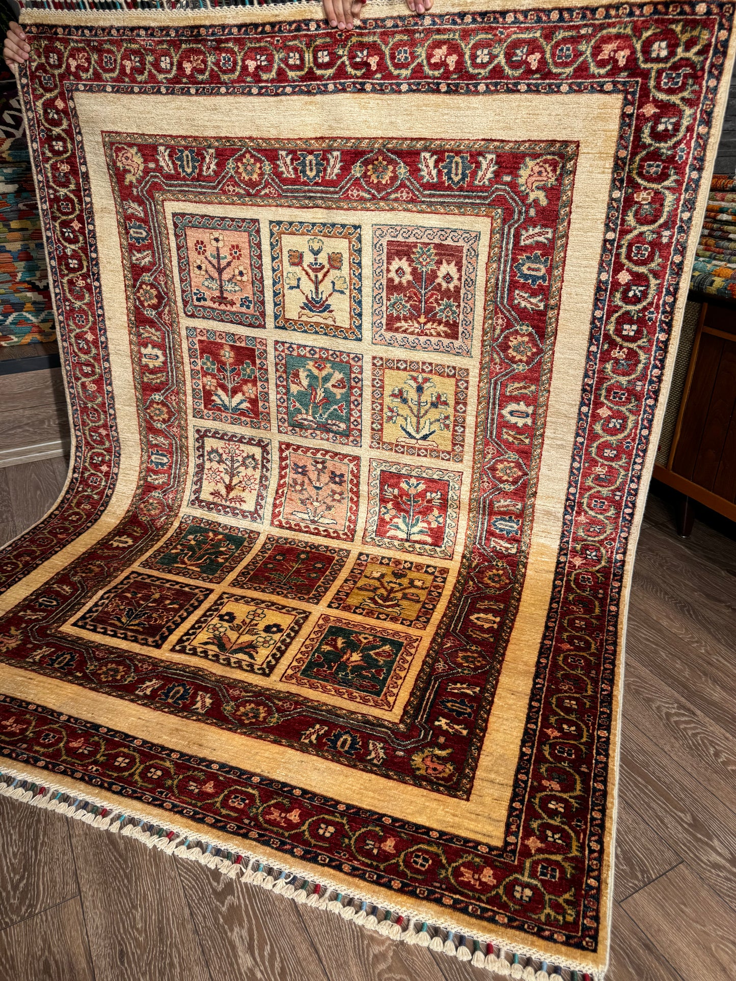 AFGHANISCHER BAHTİYARİ TEPPICH (Handgefertigt)