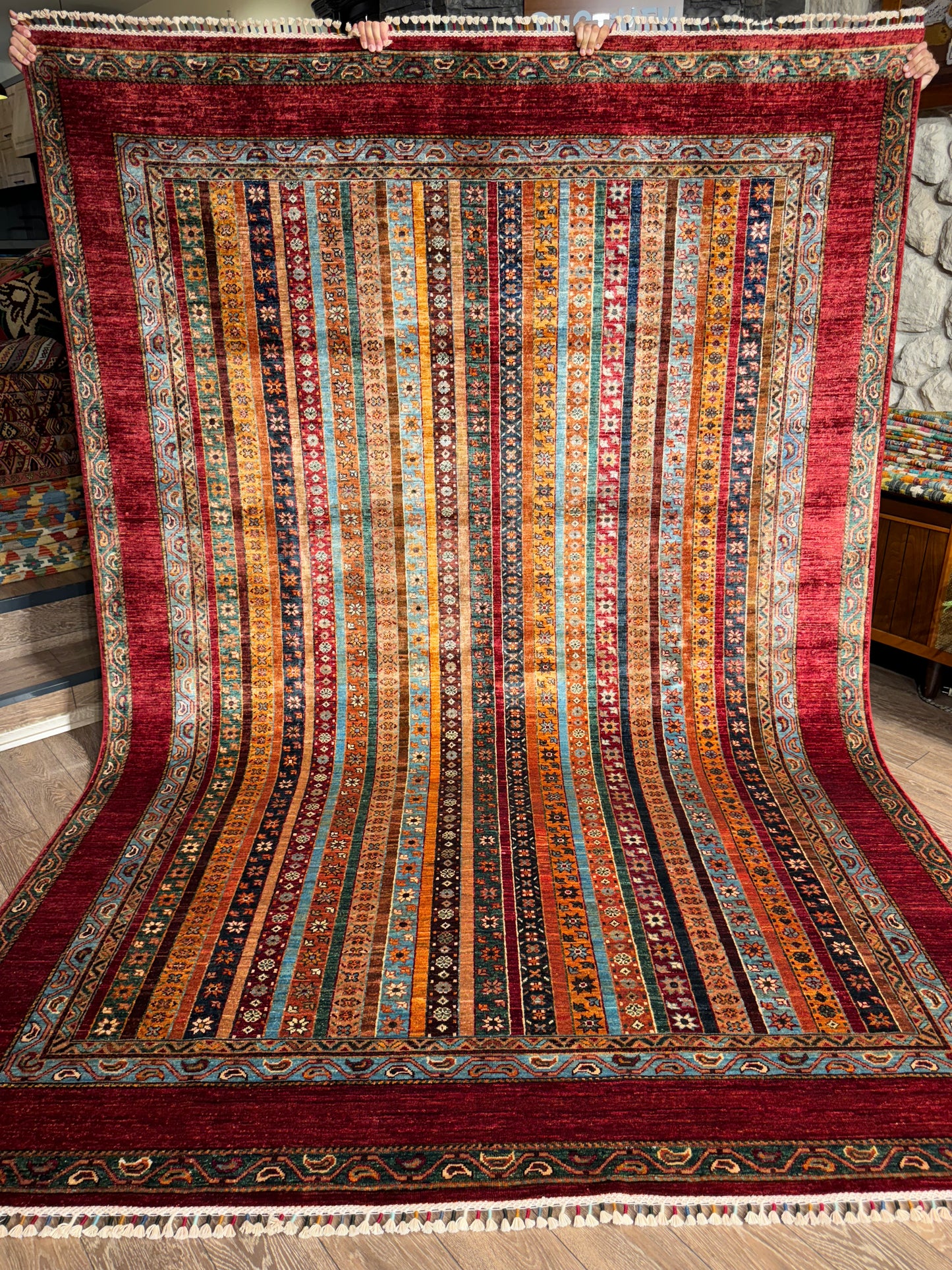 AFGHANISCHER ŞAL TEPPICH (Handgefertigt)