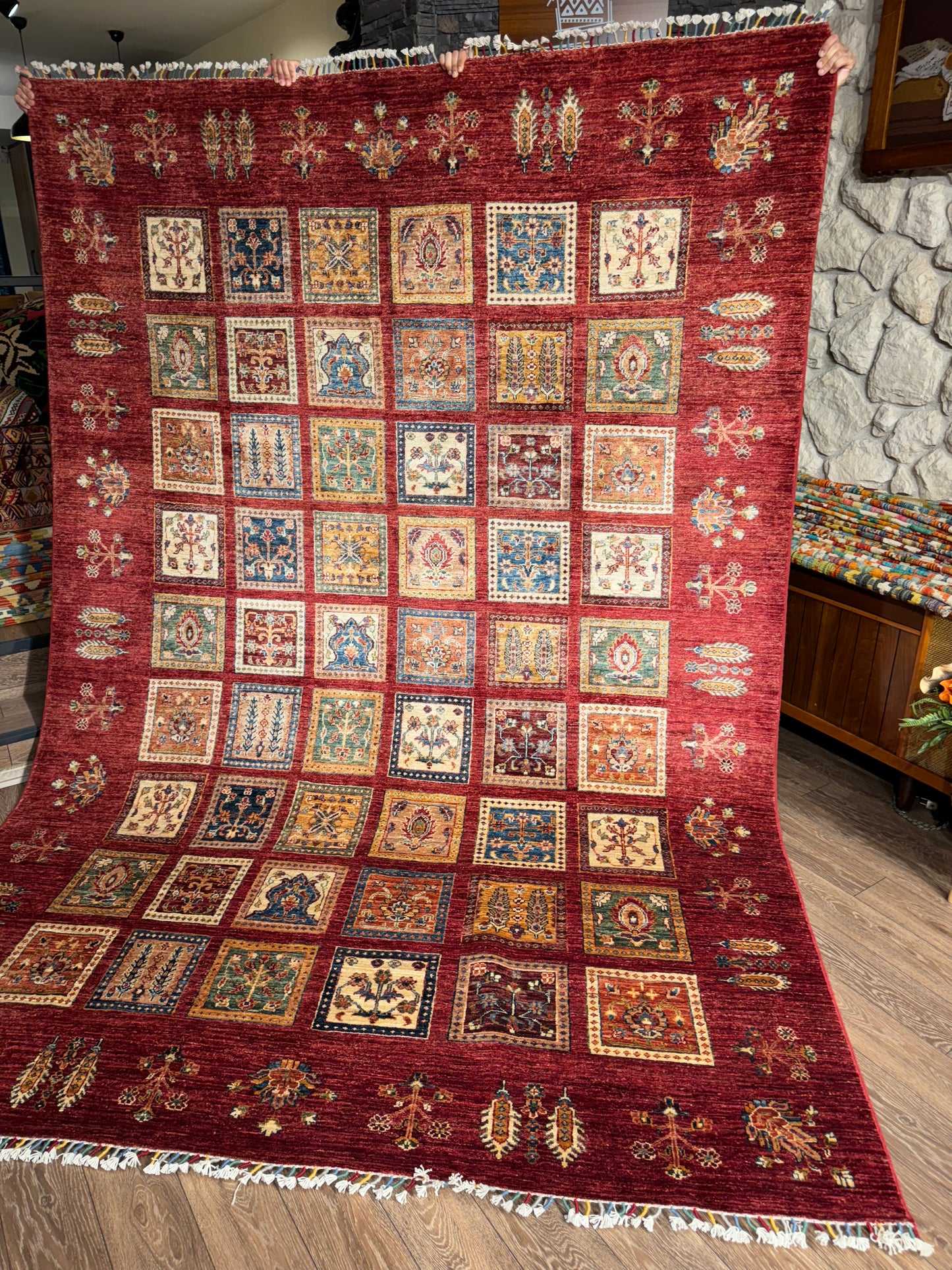 AFGHANISCHER BAHTİYARİ TEPPICH (Handgefertigtes Einzelstück)