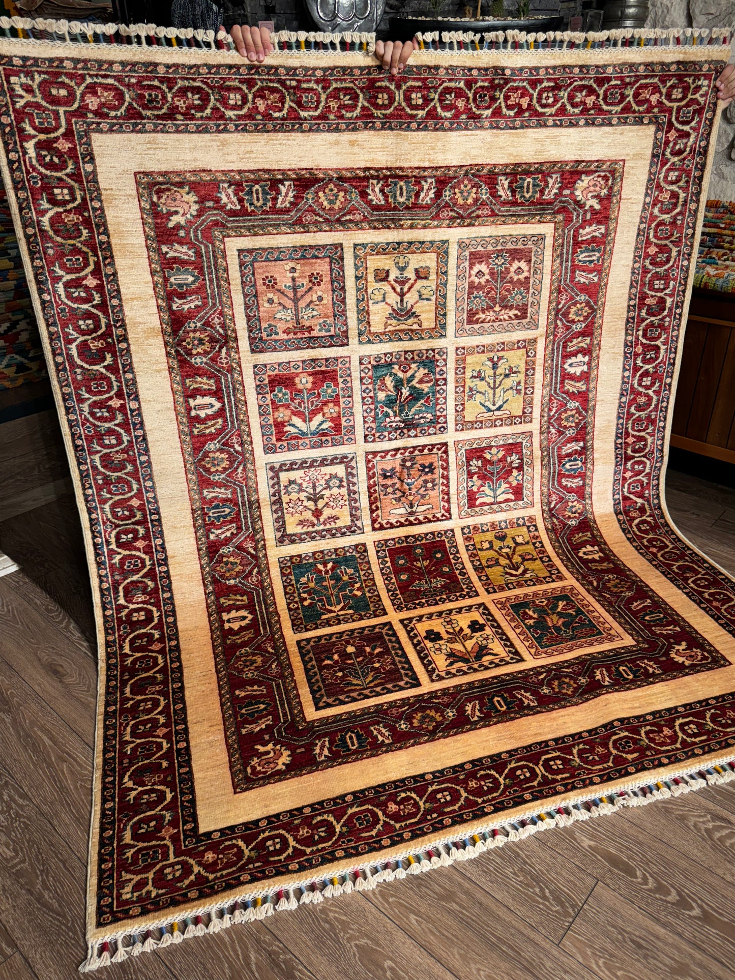 AFGHANISCHER BAHTİYARİ TEPPICH (Handgefertigt)