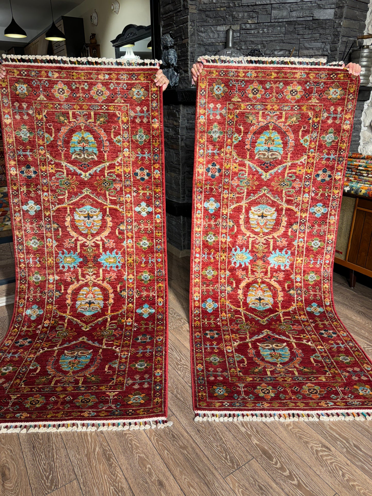 AFGHANISCHER MONZORI TEPPICHLÄUFER