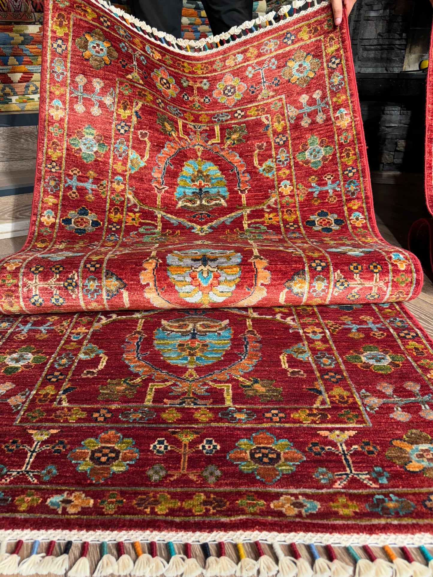 AFGHANISCHER MONZORI TEPPICHLÄUFER