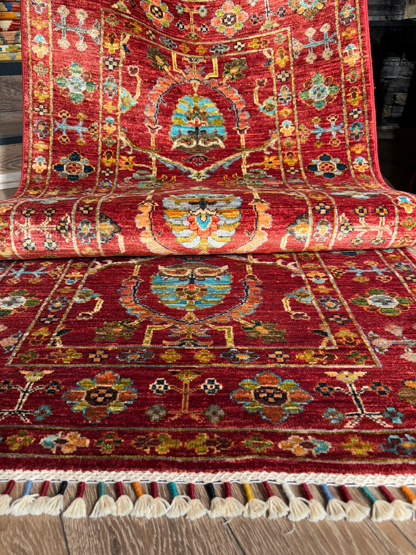 AFGHANISCHER MONZORI TEPPICHLÄUFER