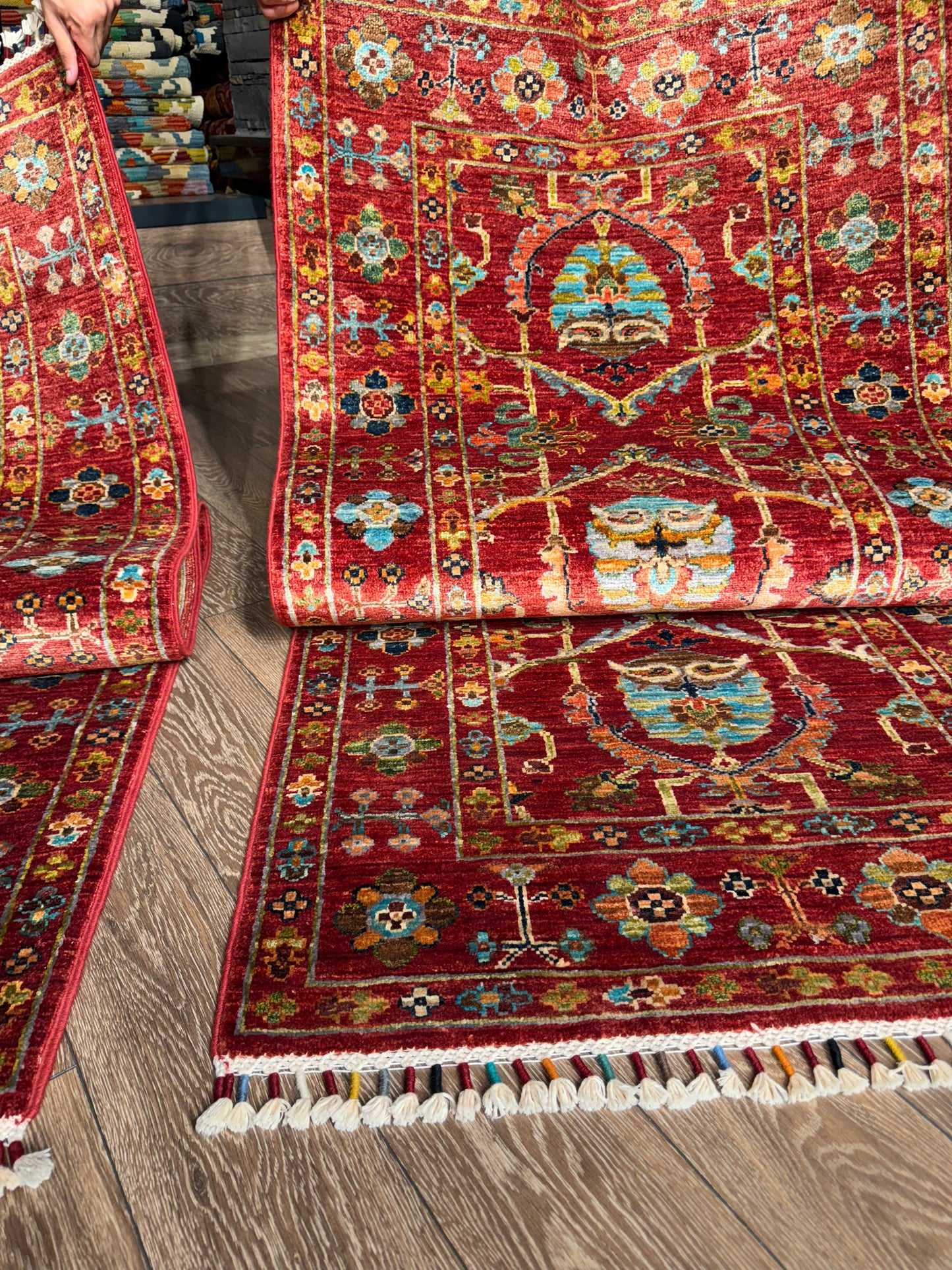 AFGHANISCHER MONZORI TEPPICHLÄUFER