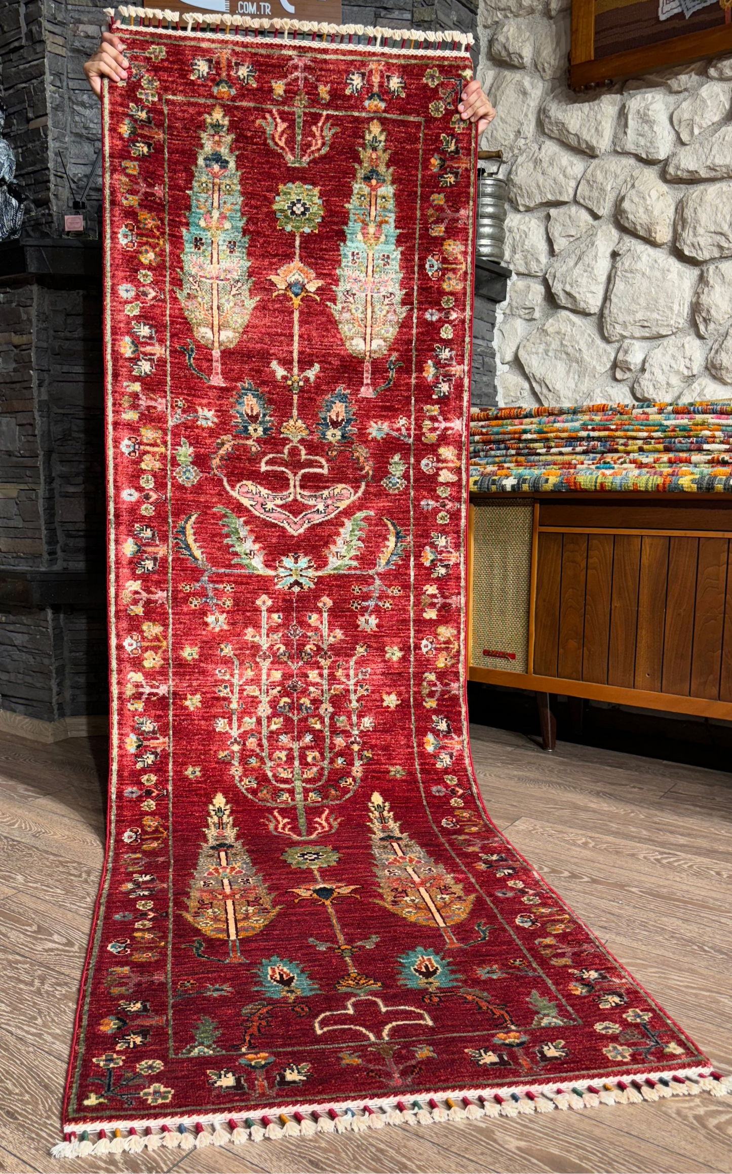 AFGHANISCHER PERKER TEPPICHLÄUFER (Handgefertigtes Einzelstück)