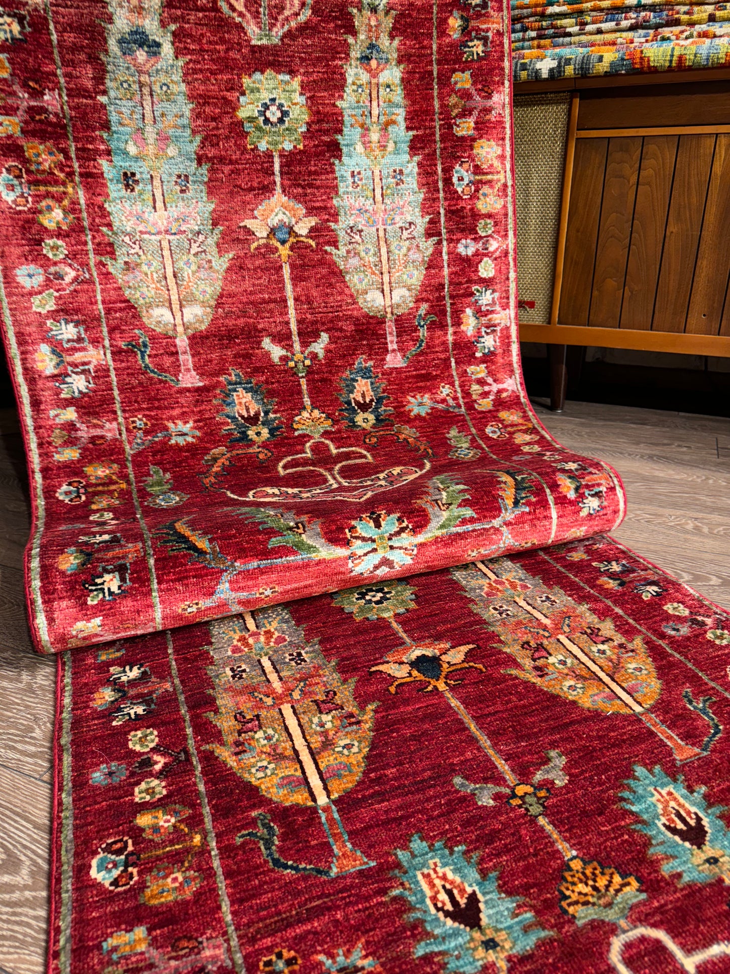 AFGHANISCHER PERKER TEPPICHLÄUFER (Handgefertigtes Einzelstück)