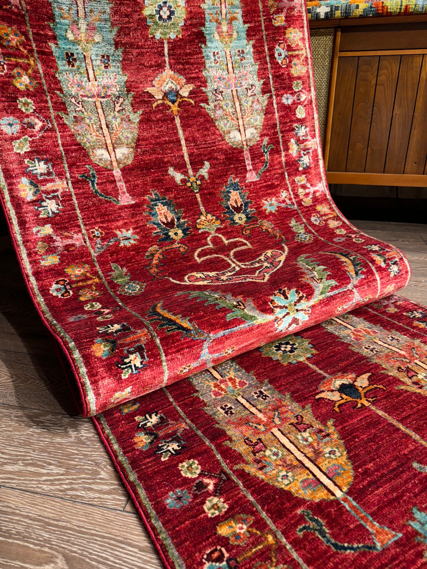 AFGHANISCHER PERKER TEPPICHLÄUFER (Handgefertigtes Einzelstück)