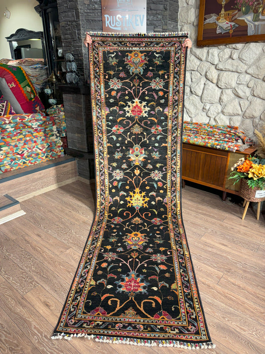 AFGHANISCHER SUZANİ TEPPICHLÄUFER (Handgefertigtes Einzelstück)