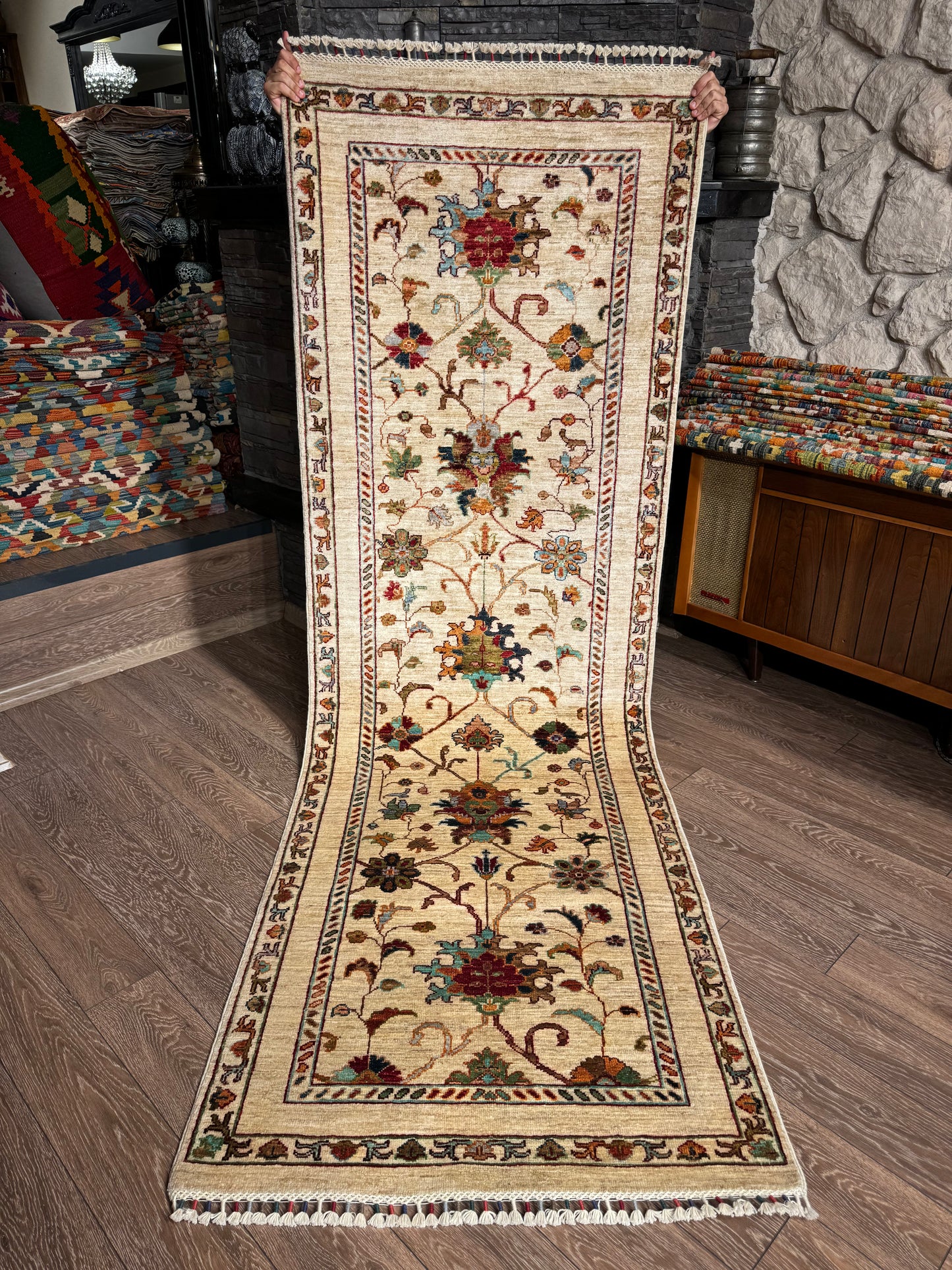 AFGHANISCHER SULTAN BEY TEPPICH LÄUFER (Handgefertigtes Einzelstück)