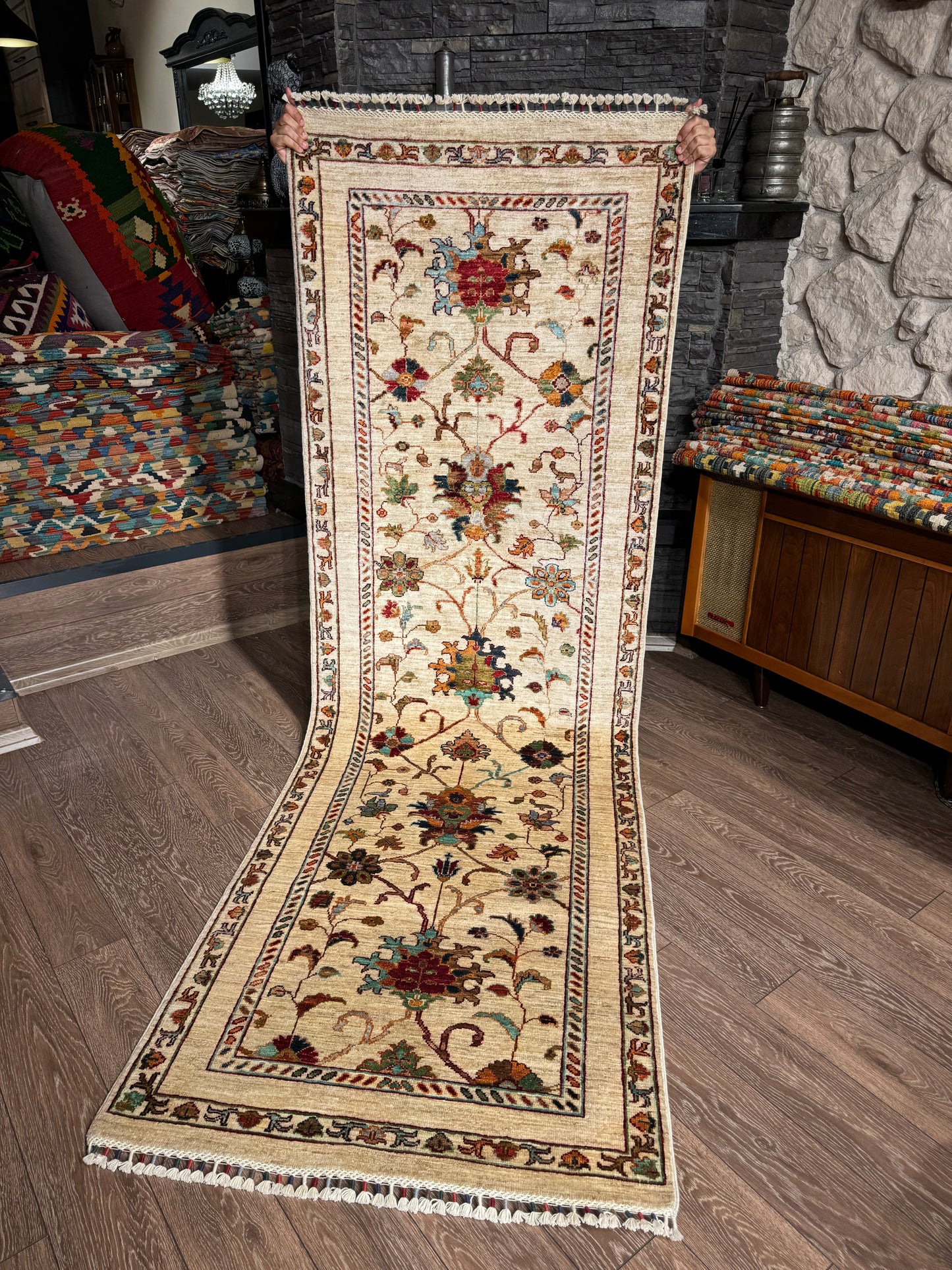 AFGHANISCHER SULTAN BEY TEPPICH LÄUFER (Handgefertigtes Einzelstück)