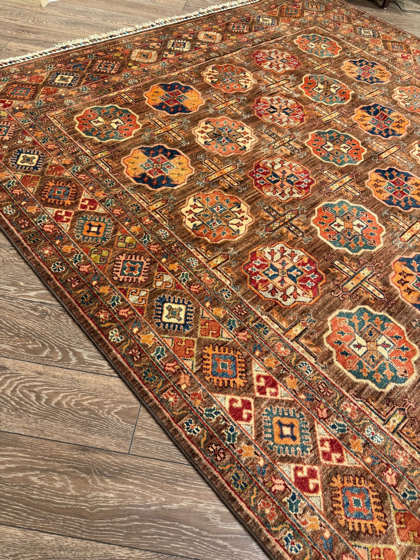 AFGHANISCHER VEZIRI GROSSER TEPPICH (Handgefertigtes Einzelstück)