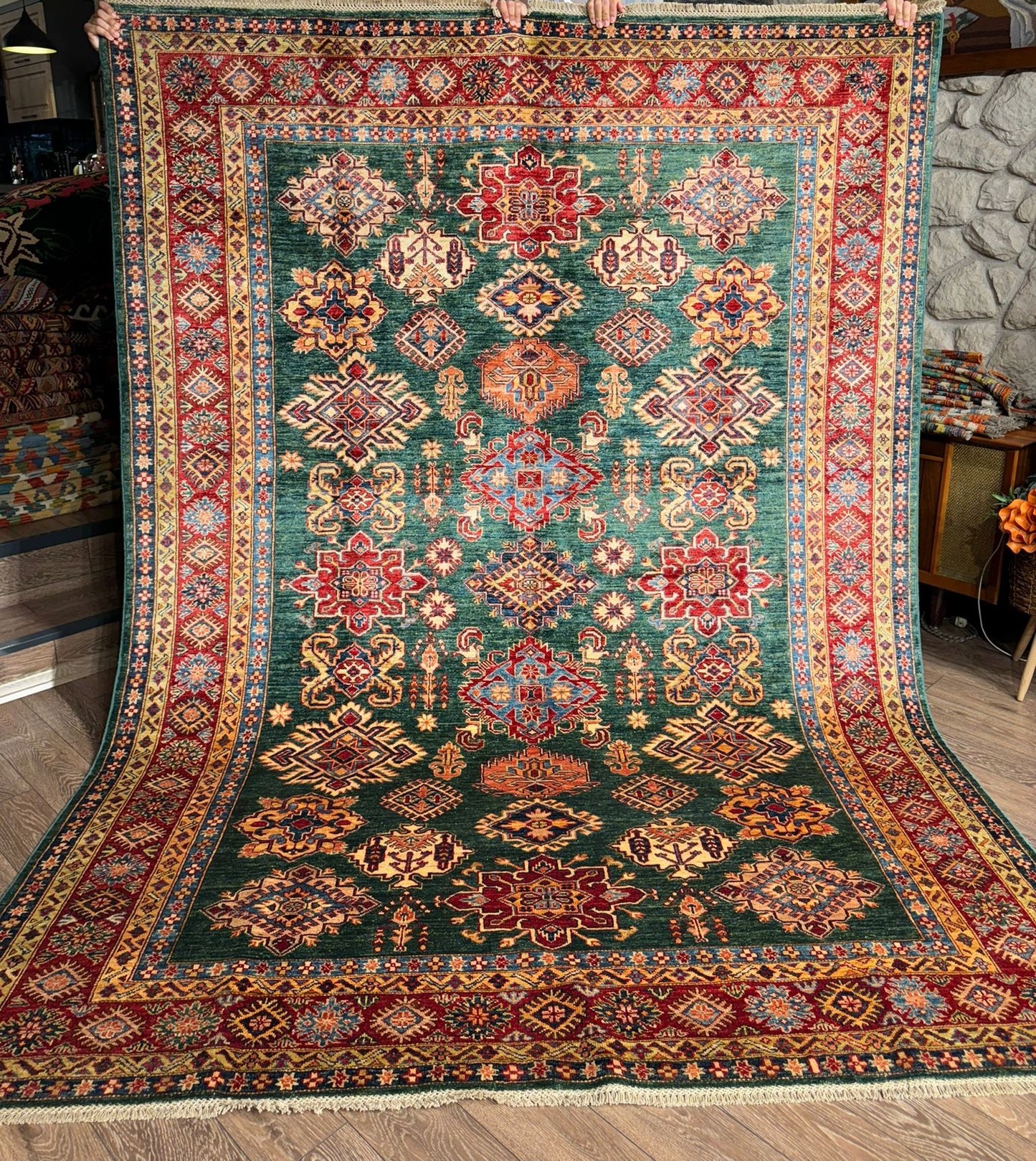 AFGHANISCHER ŞİRVANİ TEPPICH (Handgefertigt)