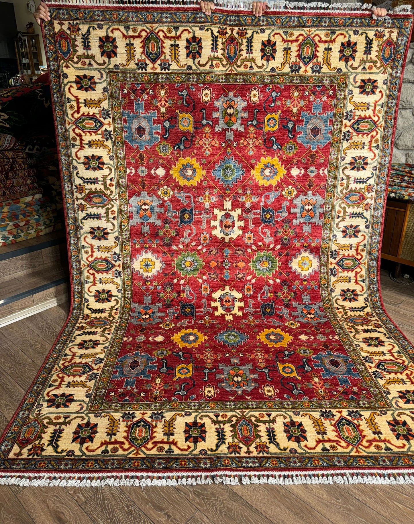 AFGHANISCHER MEMLÜKI TEPPICH (Handgefertigtes Einzelstück)