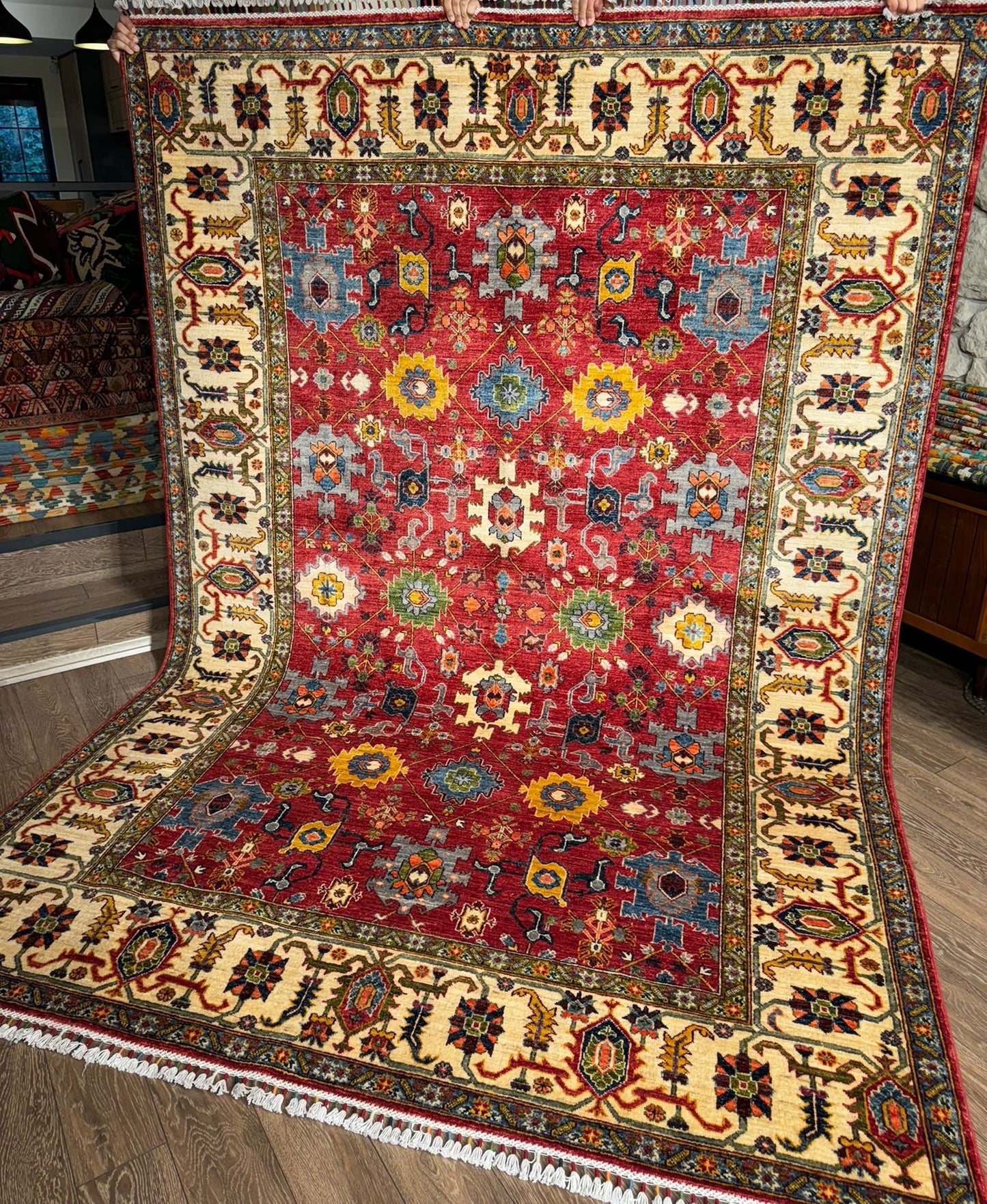 AFGHANISCHER MEMLÜKI TEPPICH (Handgefertigtes Einzelstück)