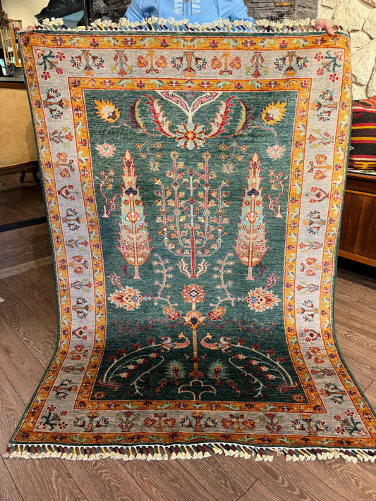 AFGHANISCHER AGAZII TEPPICH (Handgefertigtes Einzelstück)