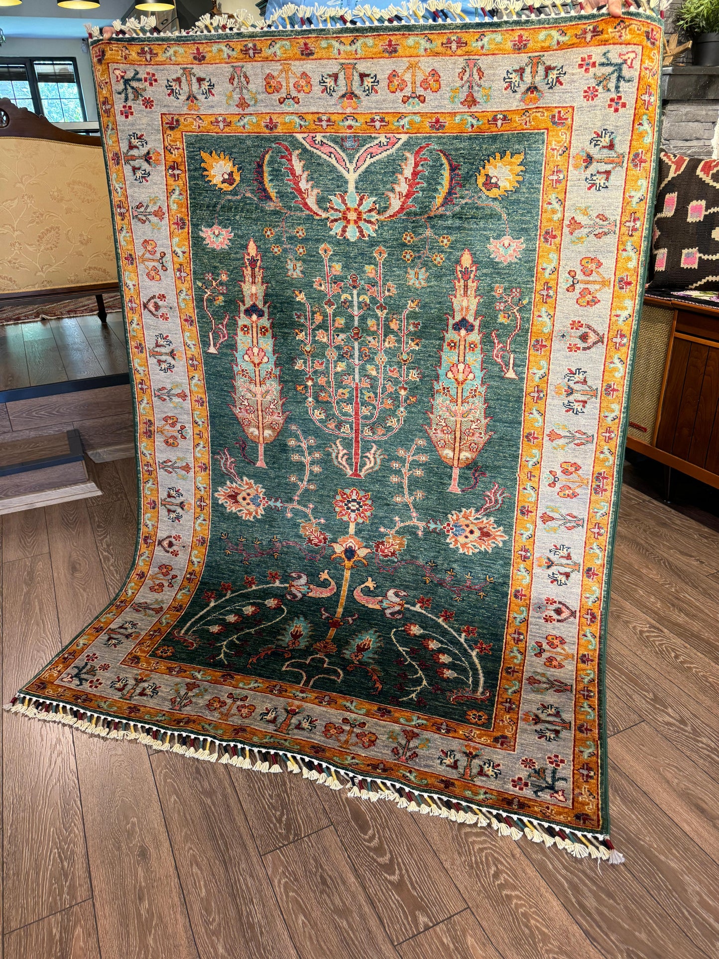 AFGHANISCHER AGAZII TEPPICH (Handgefertigtes Einzelstück)