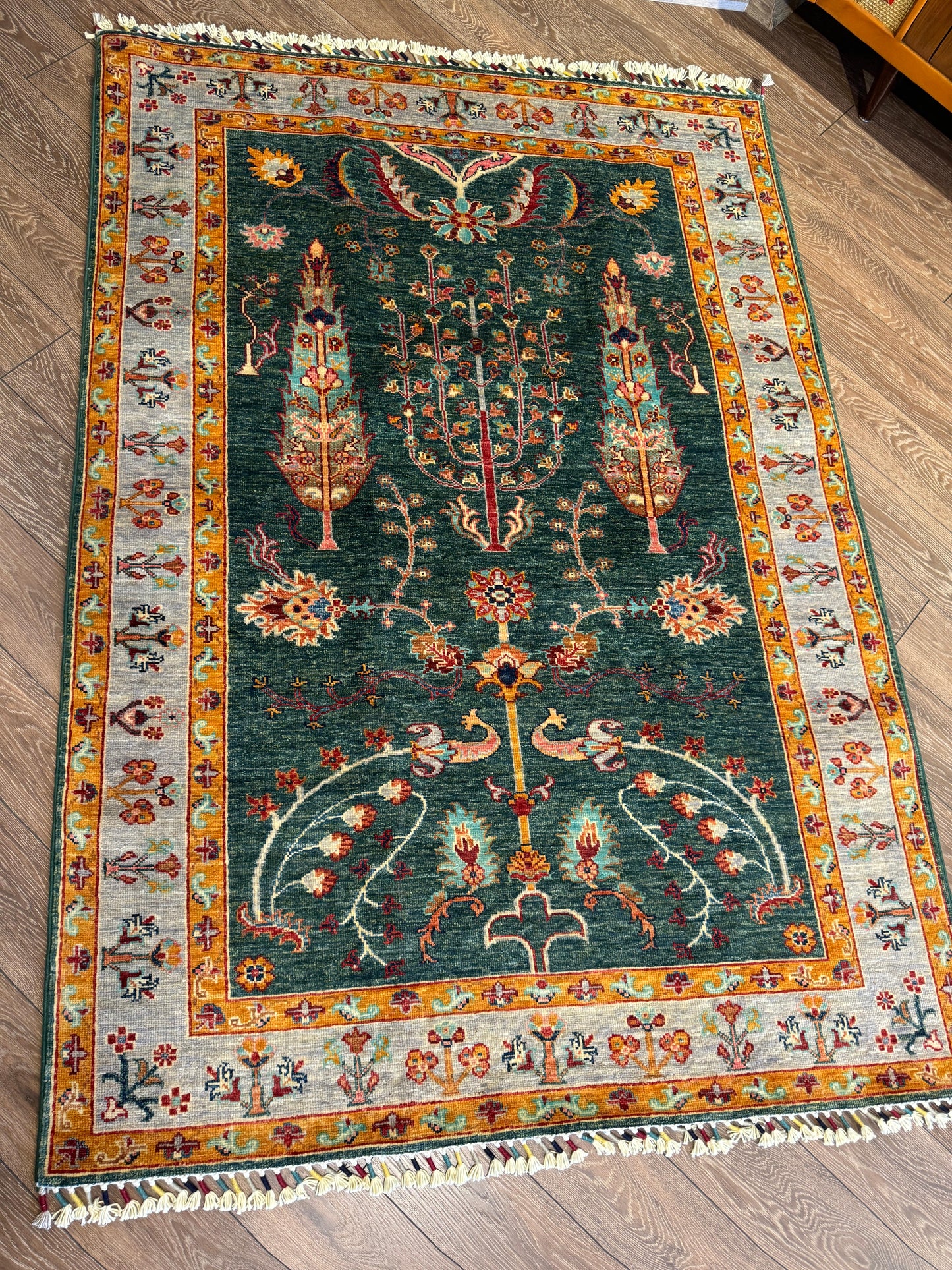 AFGHANISCHER AGAZII TEPPICH (Handgefertigtes Einzelstück)