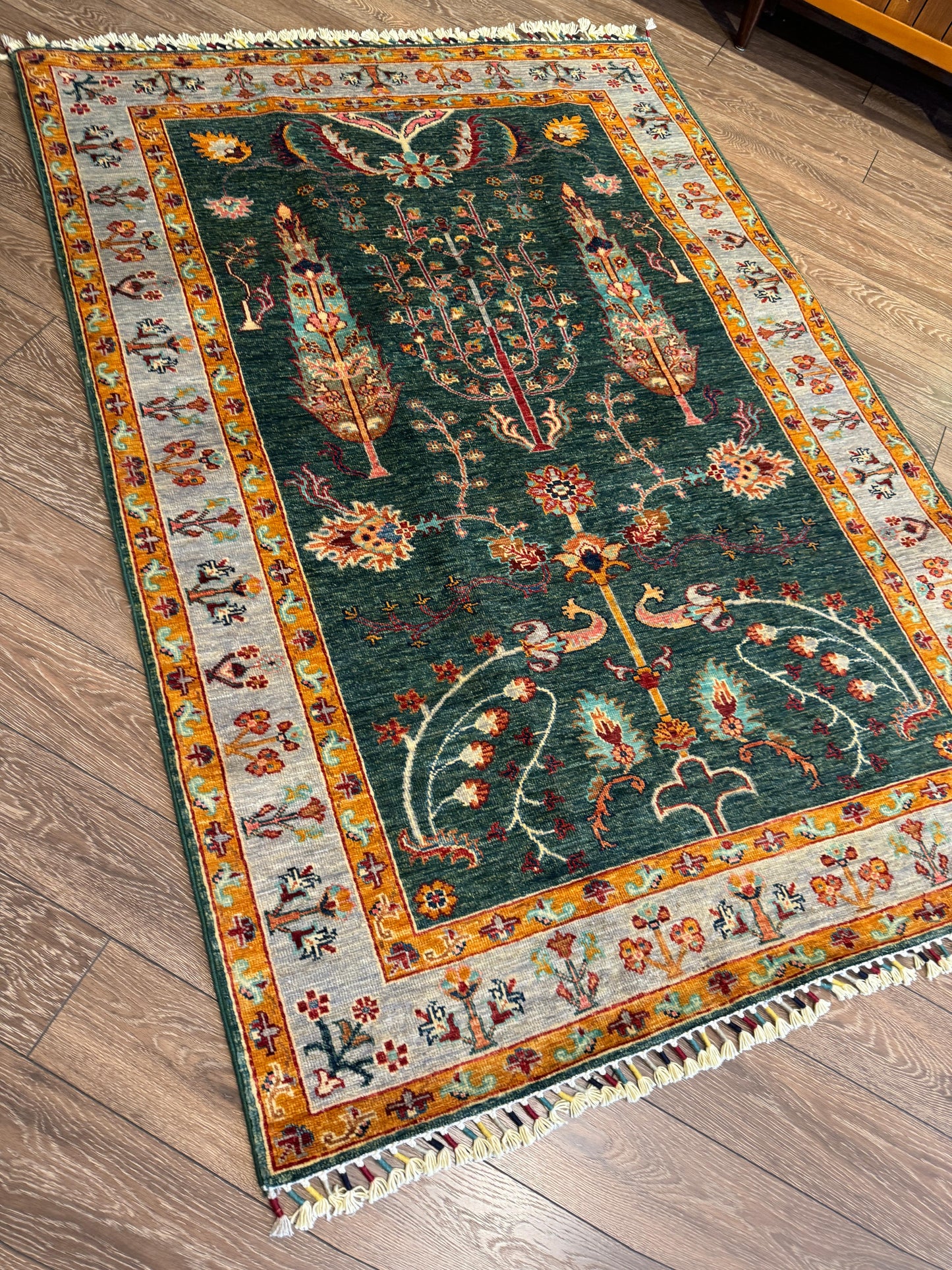 AFGHANISCHER AGAZII TEPPICH (Handgefertigtes Einzelstück)