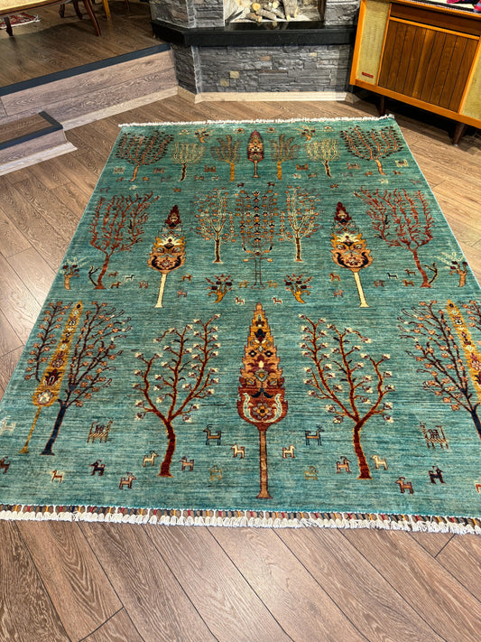 AFGHANISCHER HAYATI AGAZII GROSSER TEPPICH (Handgefertigtes Einzelstück)