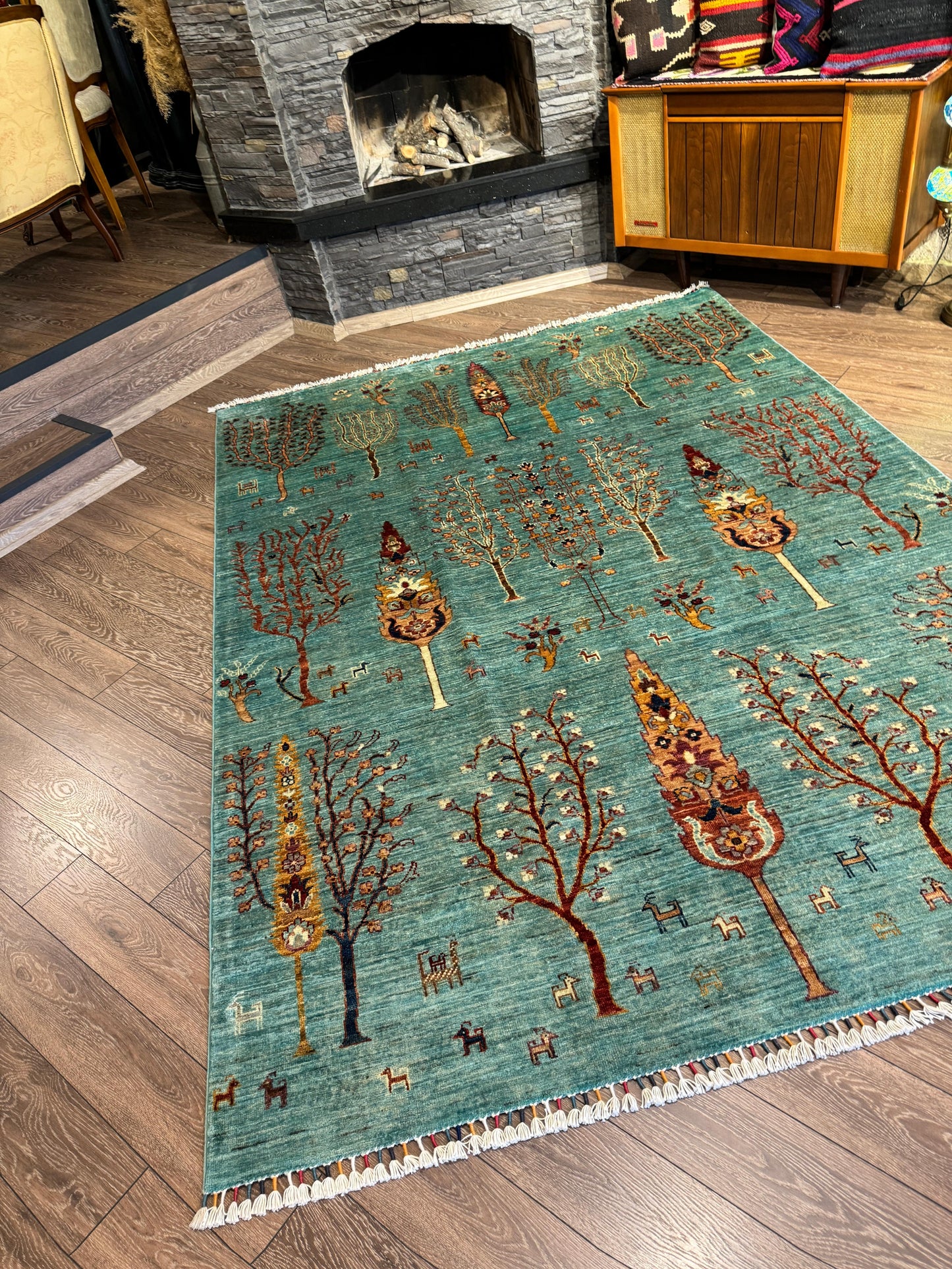 AFGHANISCHER HAYATI AGAZII GROSSER TEPPICH (Handgefertigtes Einzelstück)