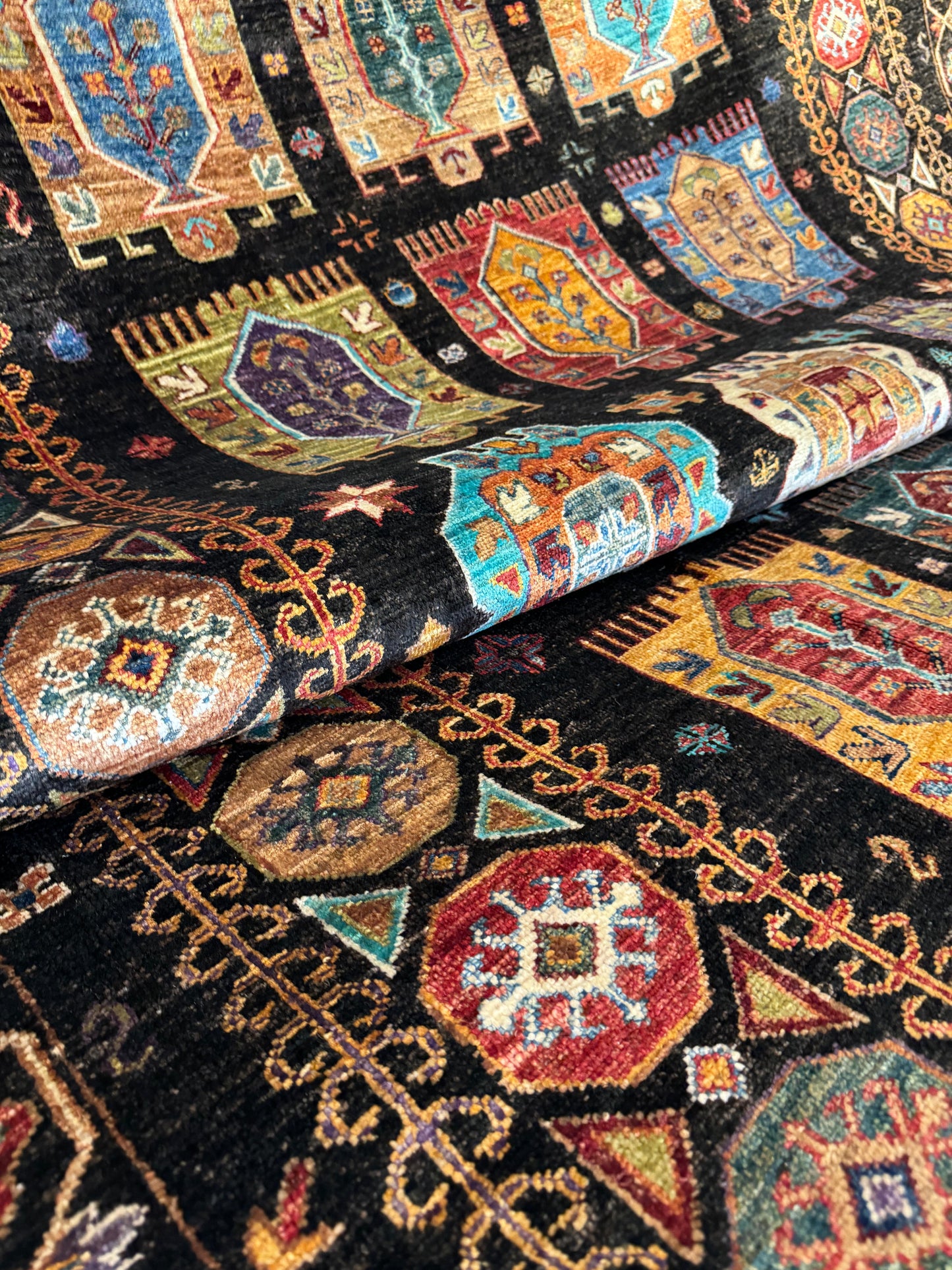 AFGHANISCHER VEZIRI TEPPICH (Handgefertigtes Einzelstück)