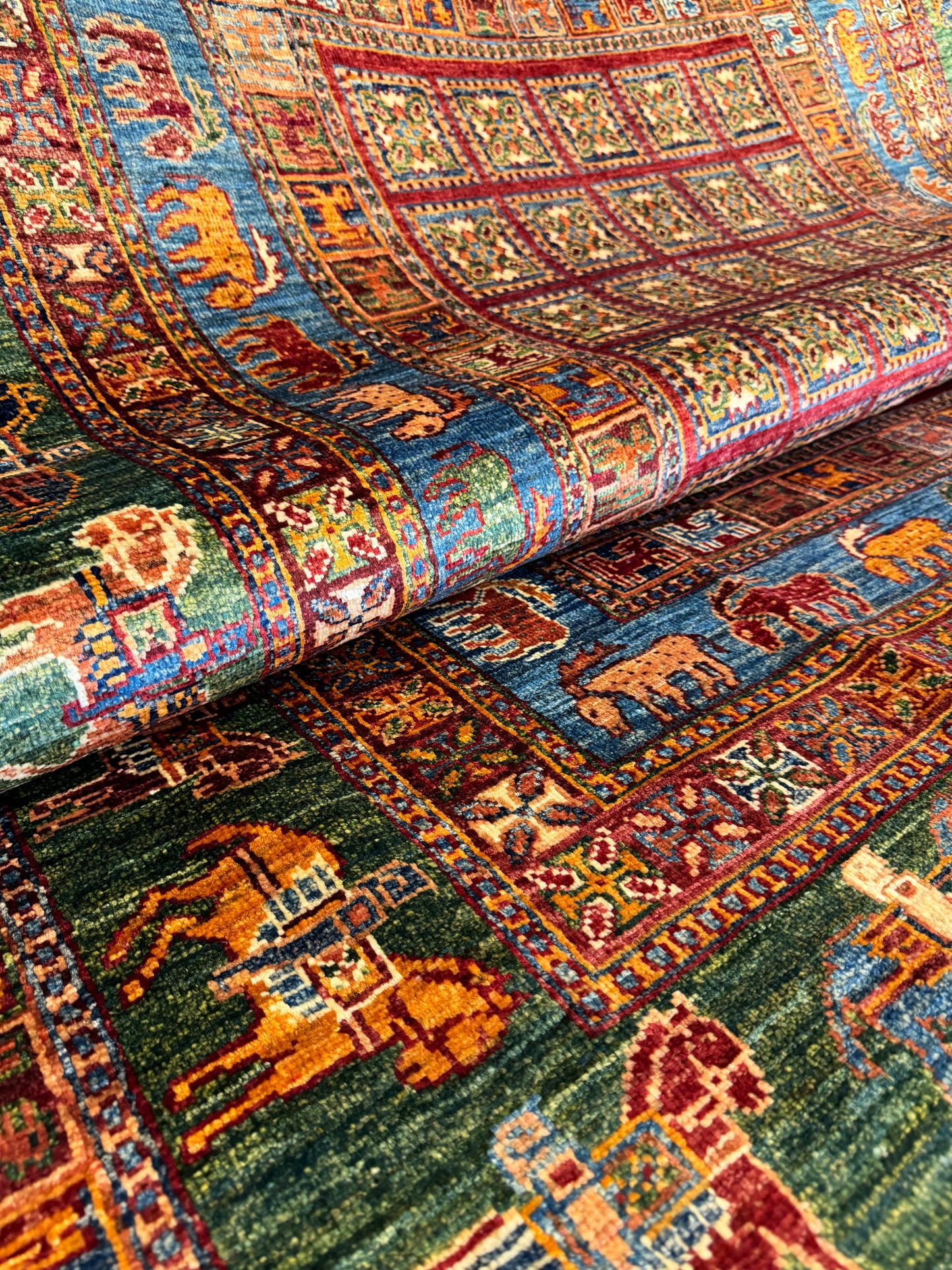 AFGHANISCHER PAZYRYK-TEPPICH (Handgefertigtes Einzelstück)