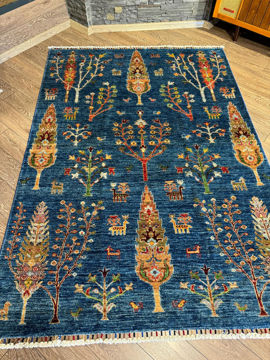 AFGHANISCHER HAYATI AGAZII TEPPICH (Handgefertigtes Einzelstück)