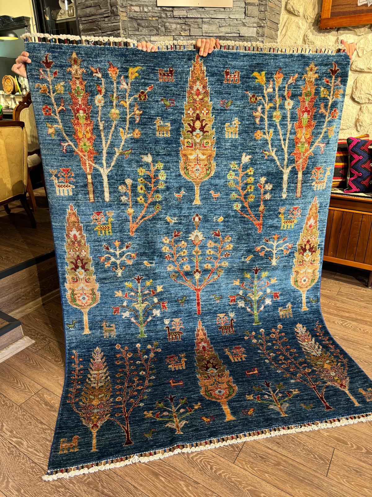 AFGHANISCHER HAYATI AGAZII TEPPICH (Handgefertigtes Einzelstück)