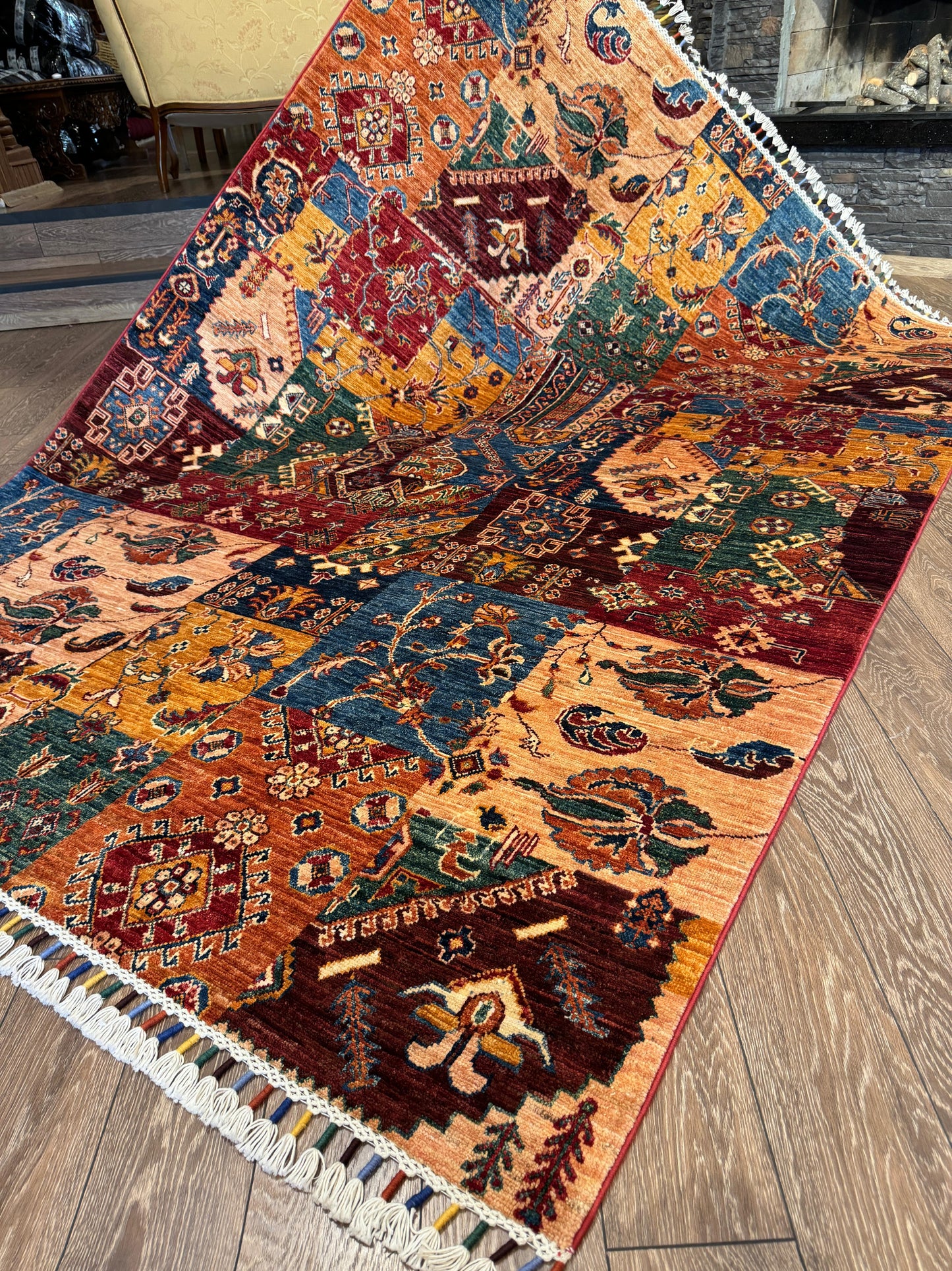 AFGHANISCHER POYROZI TEPPICH (Handgefertigtes Einzelstück)