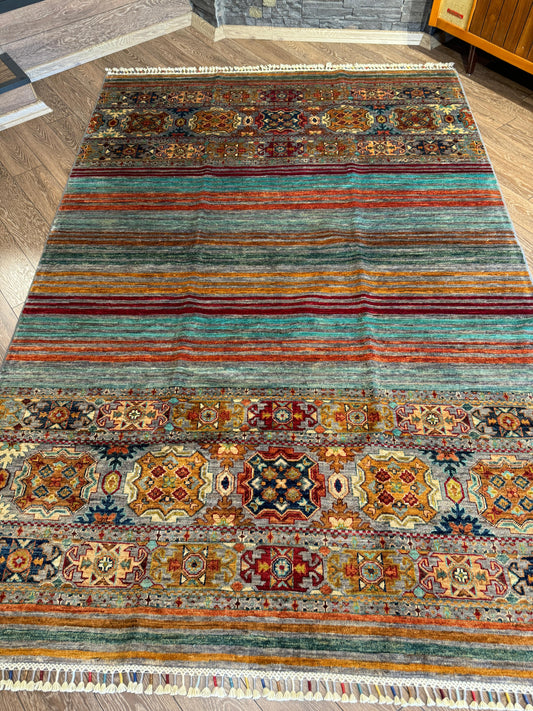 AFGHANISCHER ORJINI TEPPICH (Handgefertigtes Einzelstück)