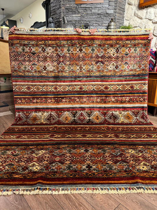 AFGHANISCHER ORJINI TEPPICH (Handgefertigtes Einzelstück)