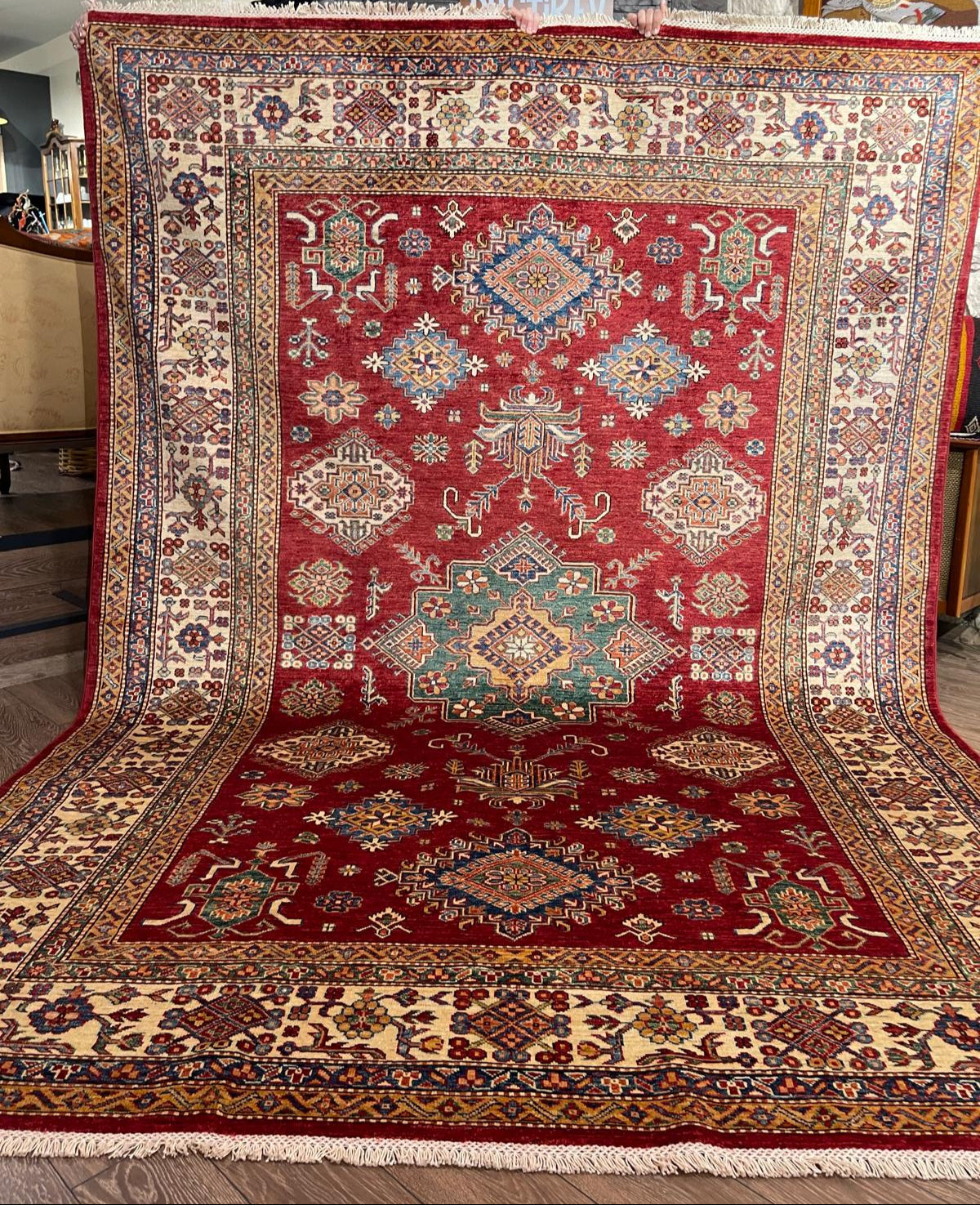 AFGHANISCHER ŞIRVANI TEPPICH (Handgefertigtes Einzelstück)