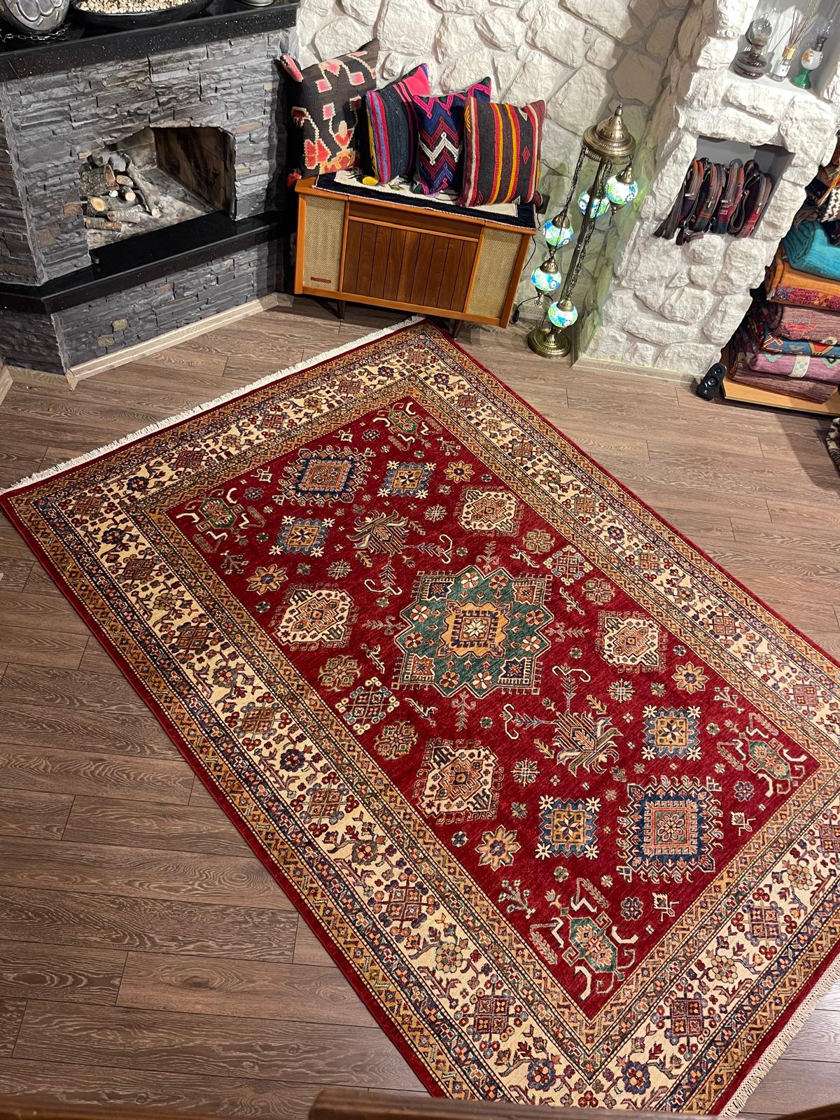 AFGHANISCHER ŞIRVANI TEPPICH (Handgefertigtes Einzelstück)