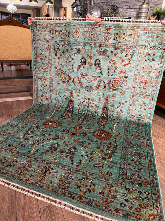 AFGHANISCHER HAYATI AGACI TEPPICH (Handgefertigtes Einzelstück)