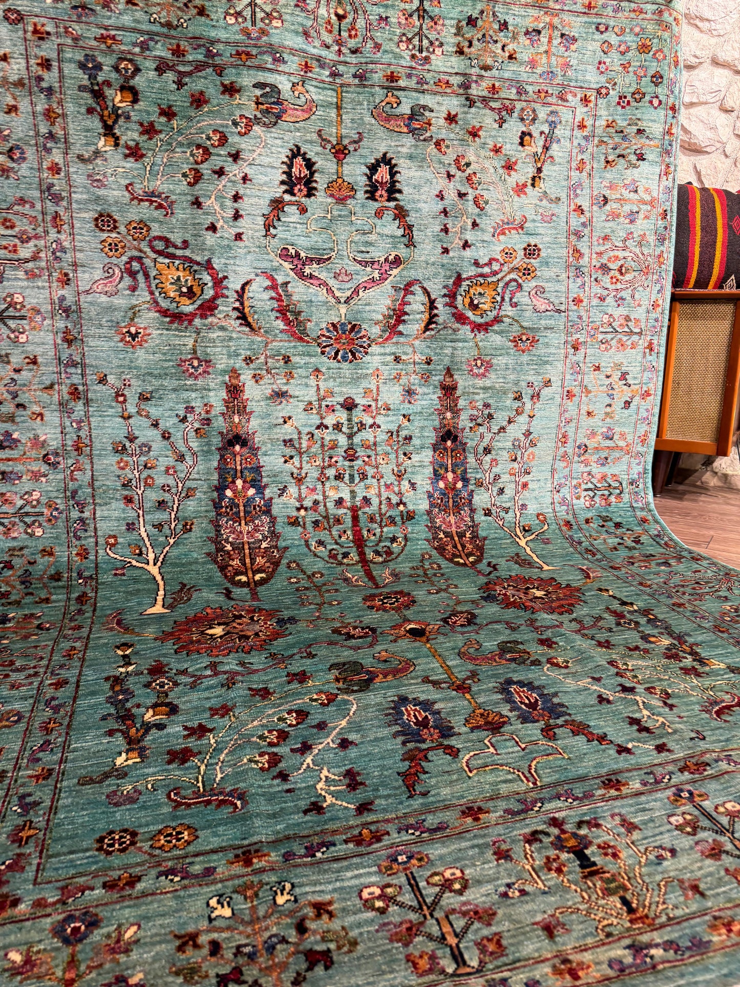 AFGHANISCHER HAYATI AGACI TEPPICH (Handgefertigtes Einzelstück)