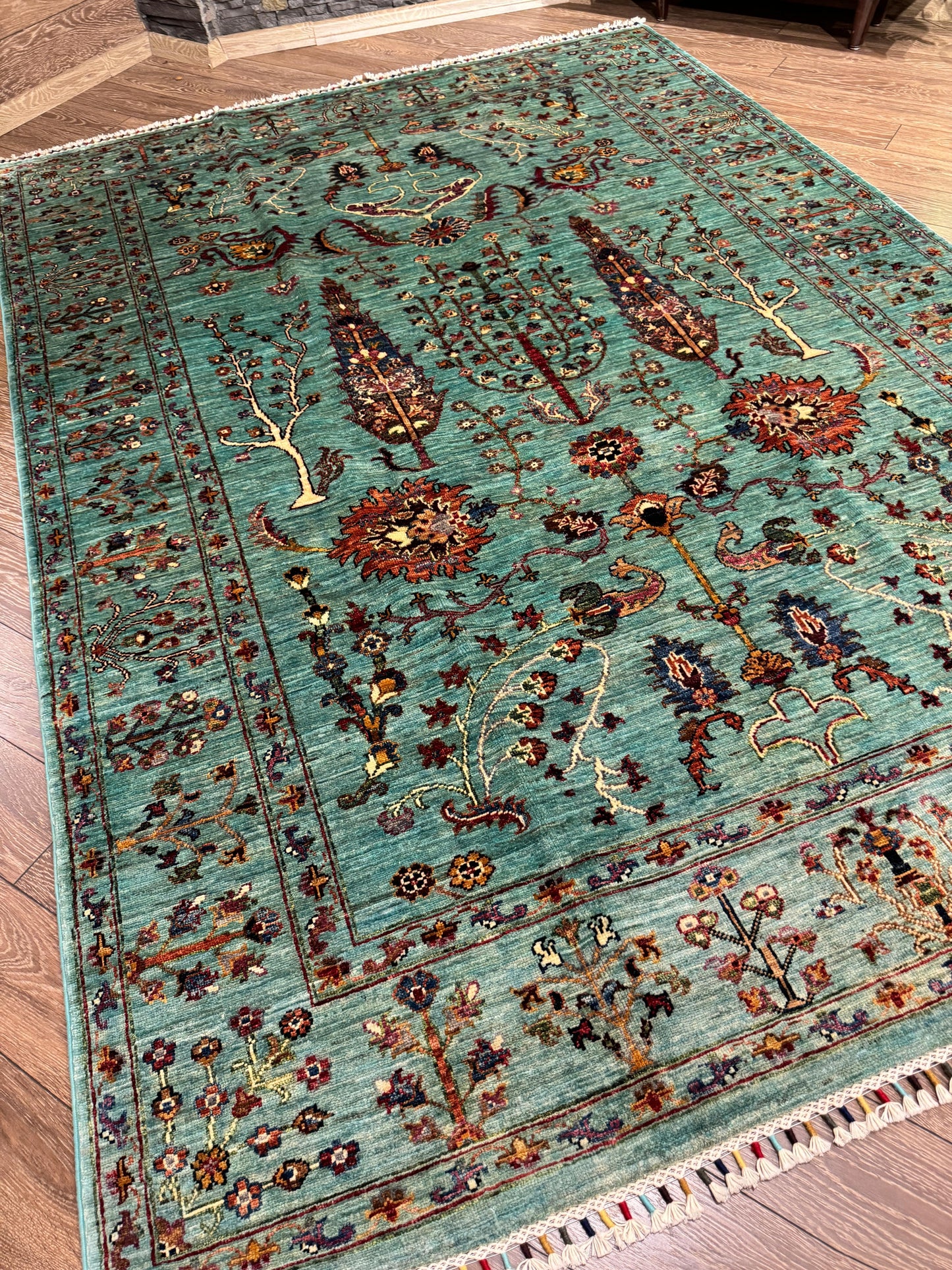 AFGHANISCHER HAYATI AGACI TEPPICH (Handgefertigtes Einzelstück)