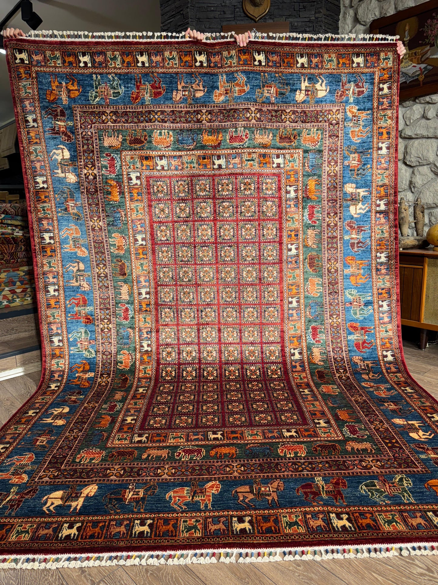 AFGHANISCHER PAZIRIK Teppich (Handgefertigtes Einzelstück)