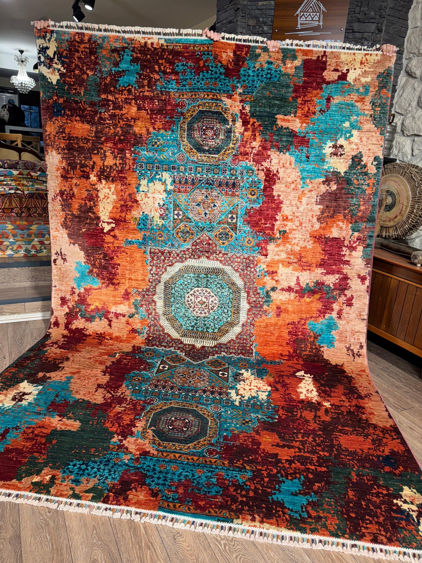 AFGHANISCHER MEMLÜKI Edler Teppich&nbsp;(Handgefertigtes Einzelstück)