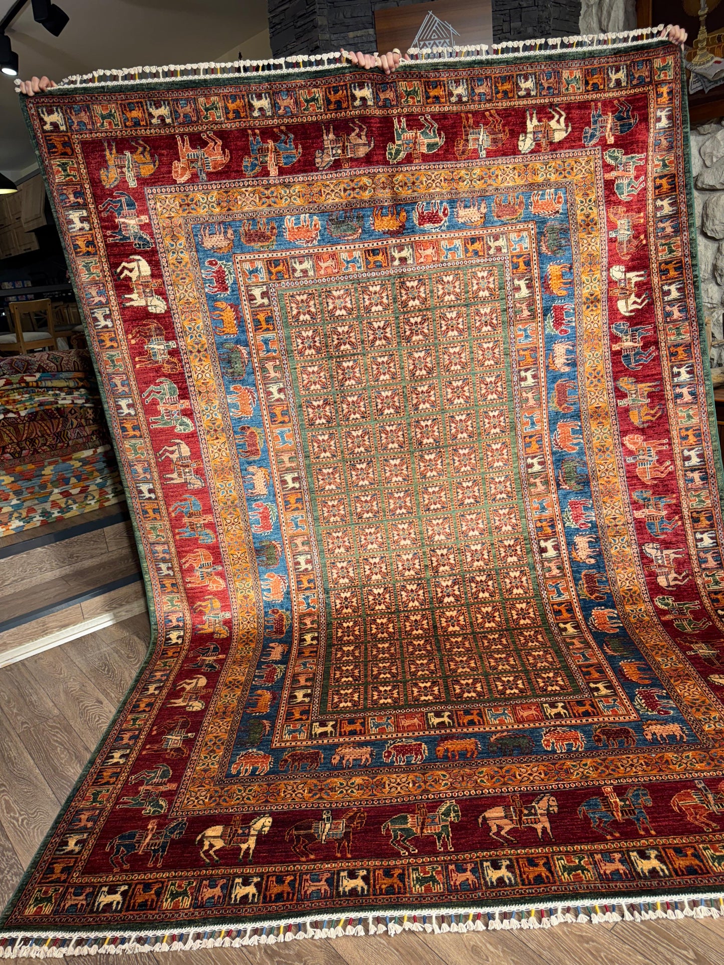 AFGHANISCHER PAZIRIK Teppich (Handgefertigtes Einzelstück)