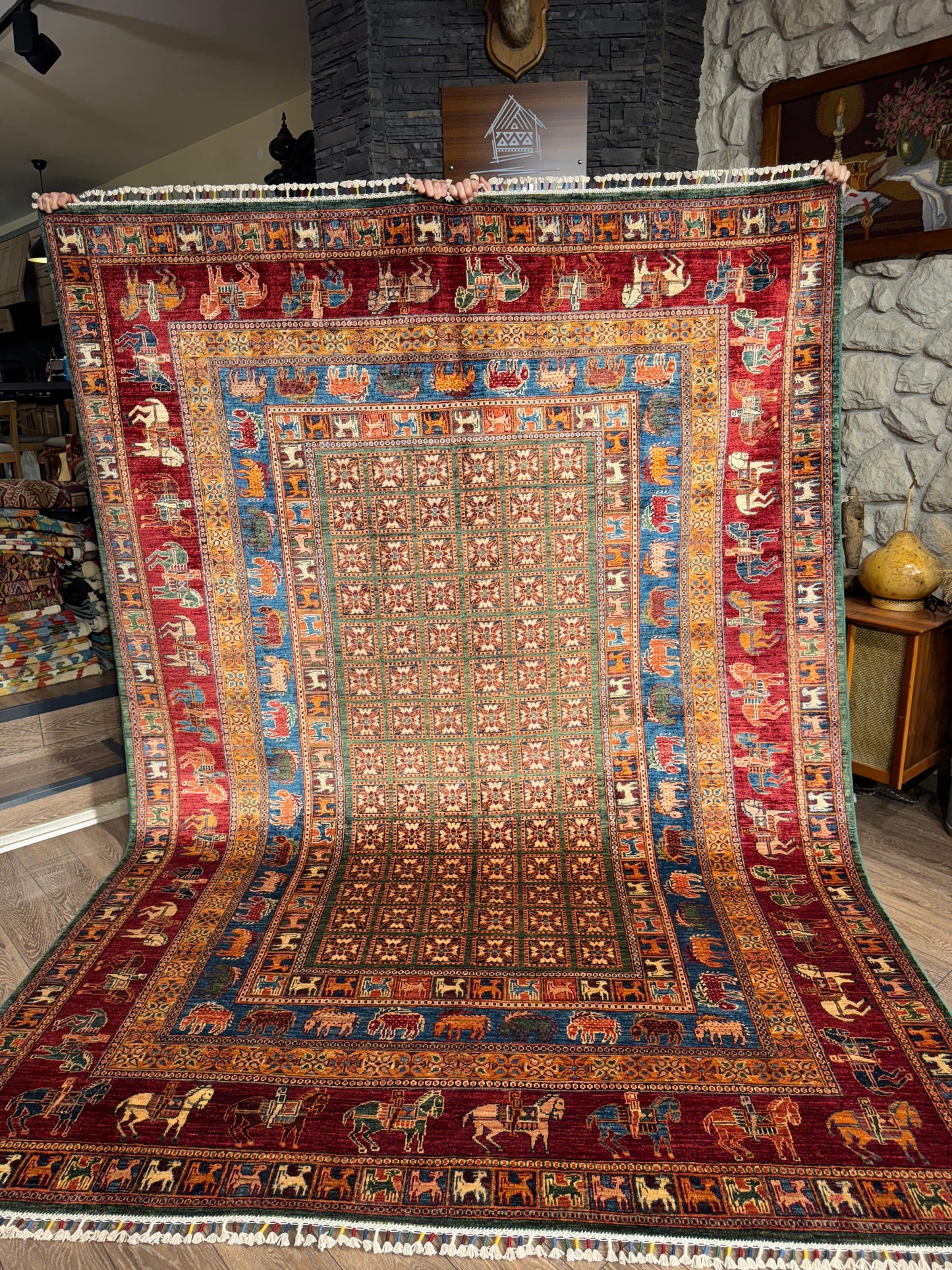 AFGHANISCHER PAZIRIK Teppich (Handgefertigtes Einzelstück)