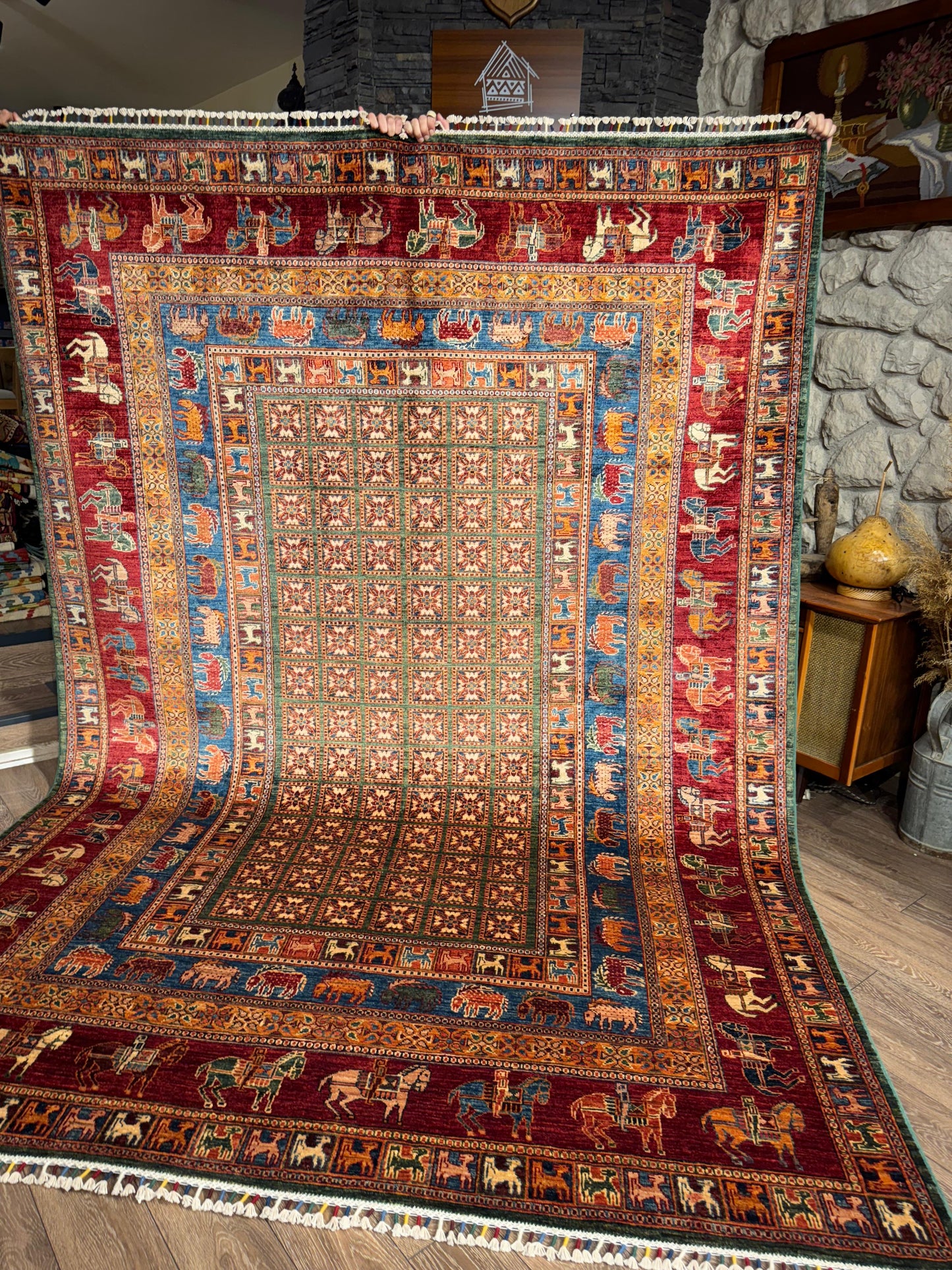 AFGHANISCHER PAZIRIK Teppich (Handgefertigtes Einzelstück)