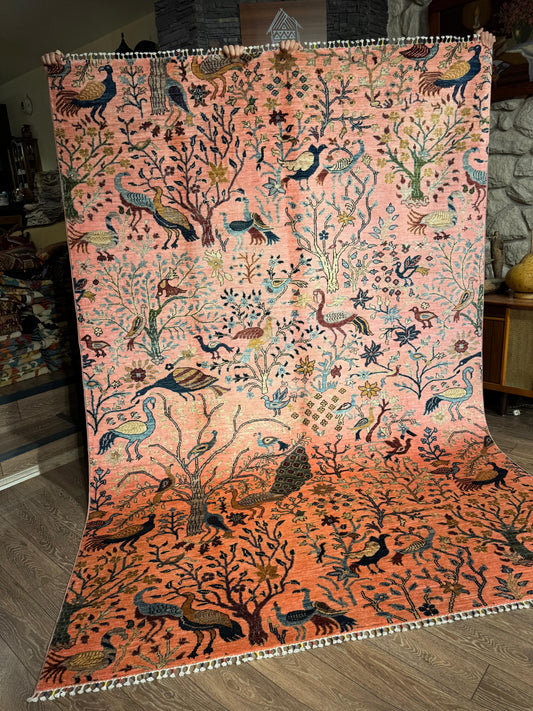 AFGHANISCHER BABİL BAHCE Teppich (Handgefertigtes Einzelstück)